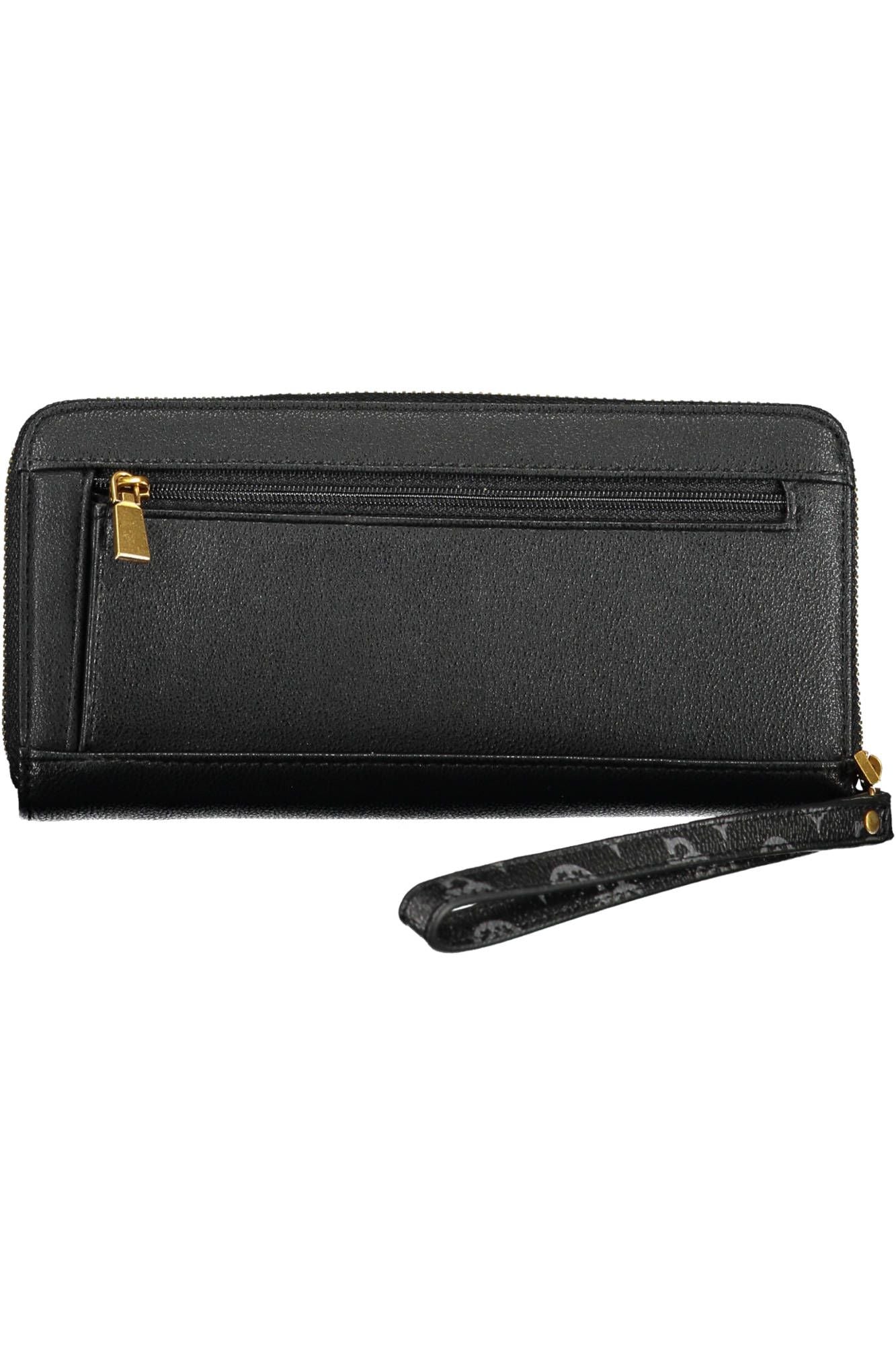 Guess Jeans Chic Black Polyurethane Wallet with Contrasting Details