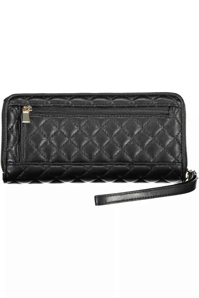 Guess Jeans Sleek Black Multi-Compartment Wallet