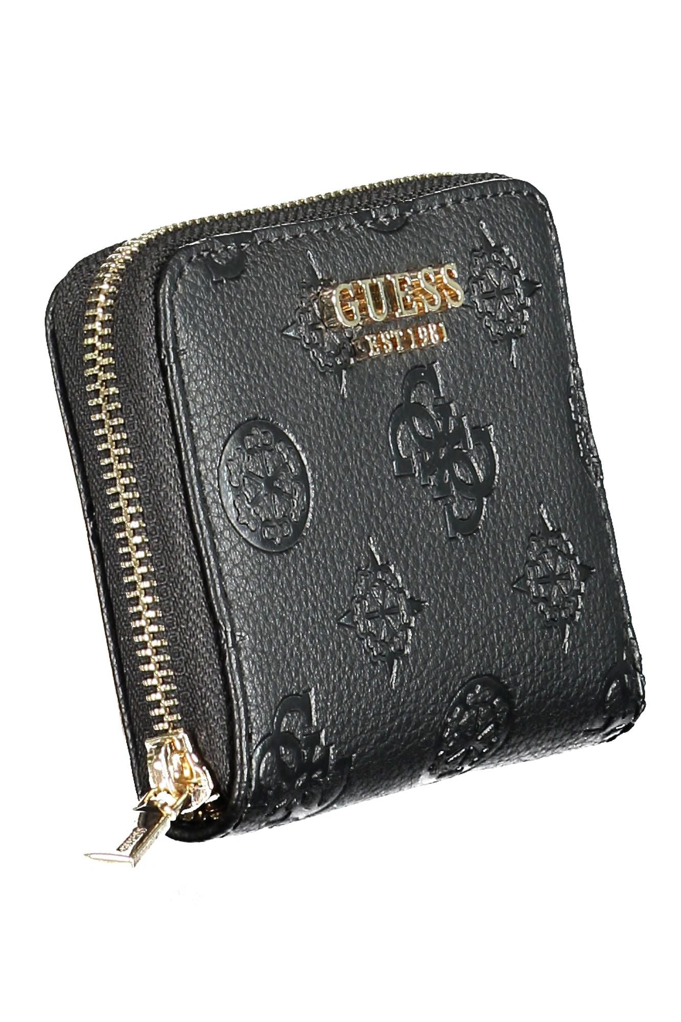 Guess Jeans Elegant Black Polyurethane Wallet for Women