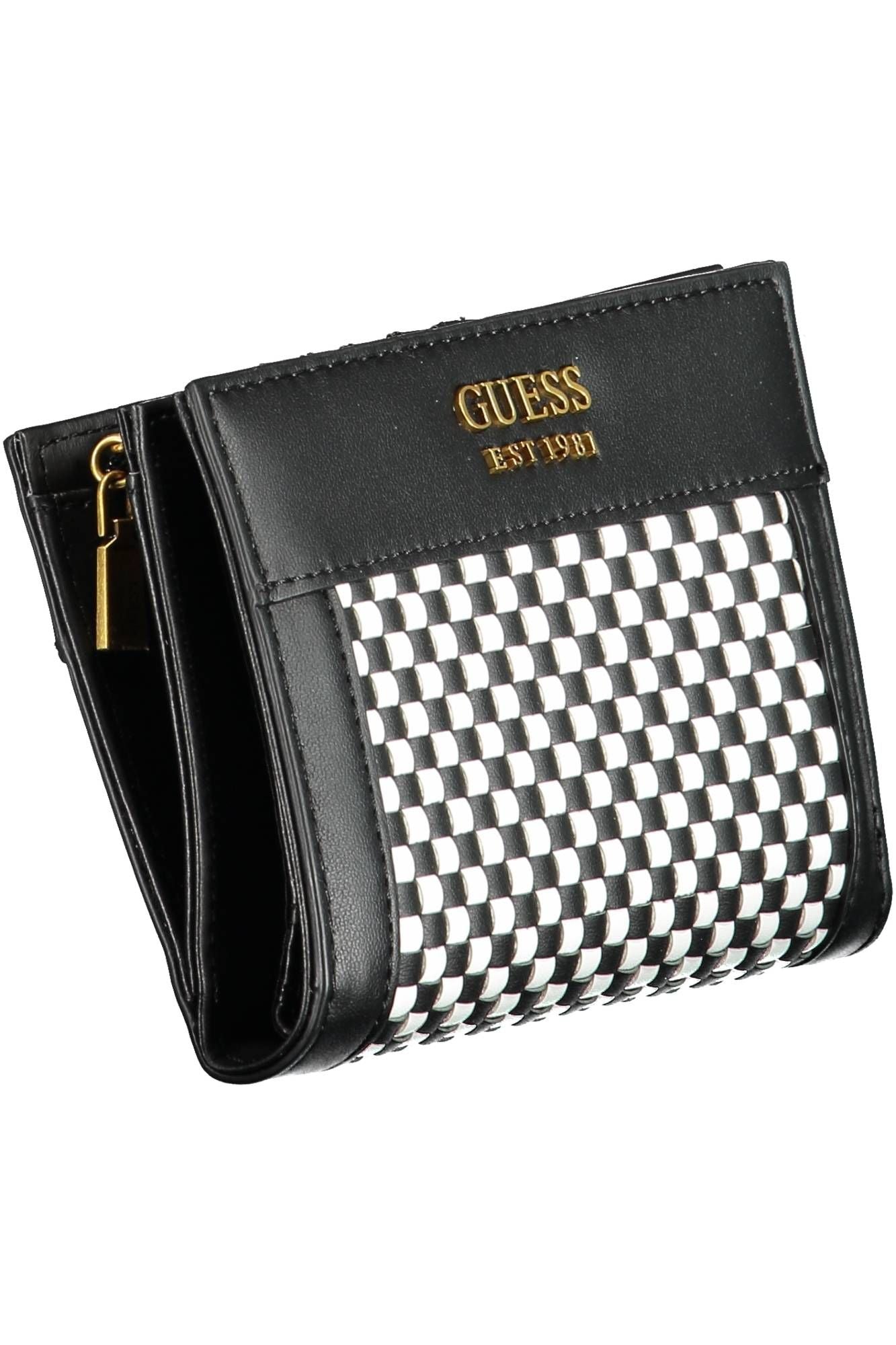 Guess Jeans Elegant Black Polyurethane Wallet with Logo