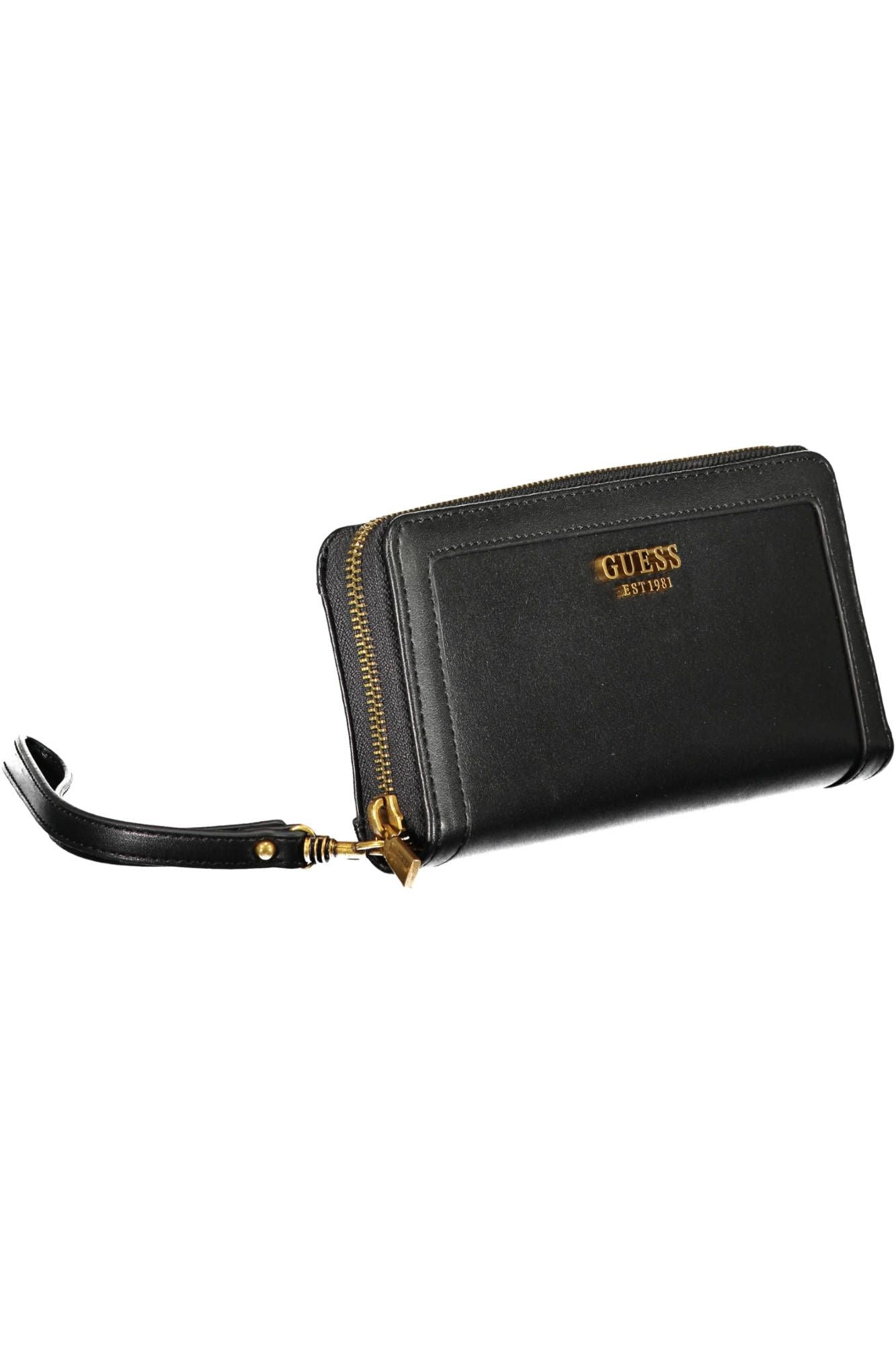 Guess Jeans Elegant Black Polyurethane Wallet for the Chic Organizer