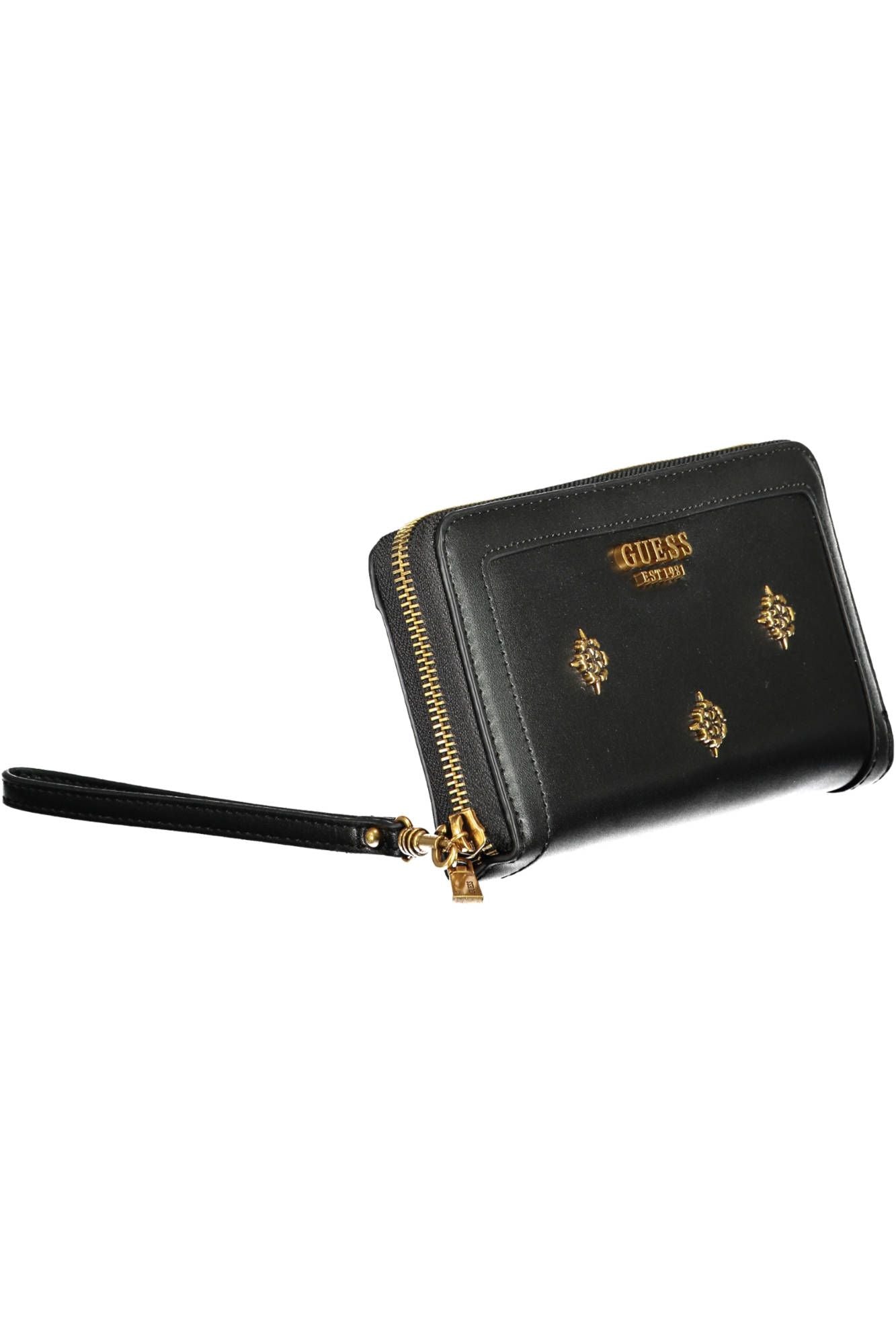 Guess Jeans Elegant Black Polyurethane Wallet with Logo Detail