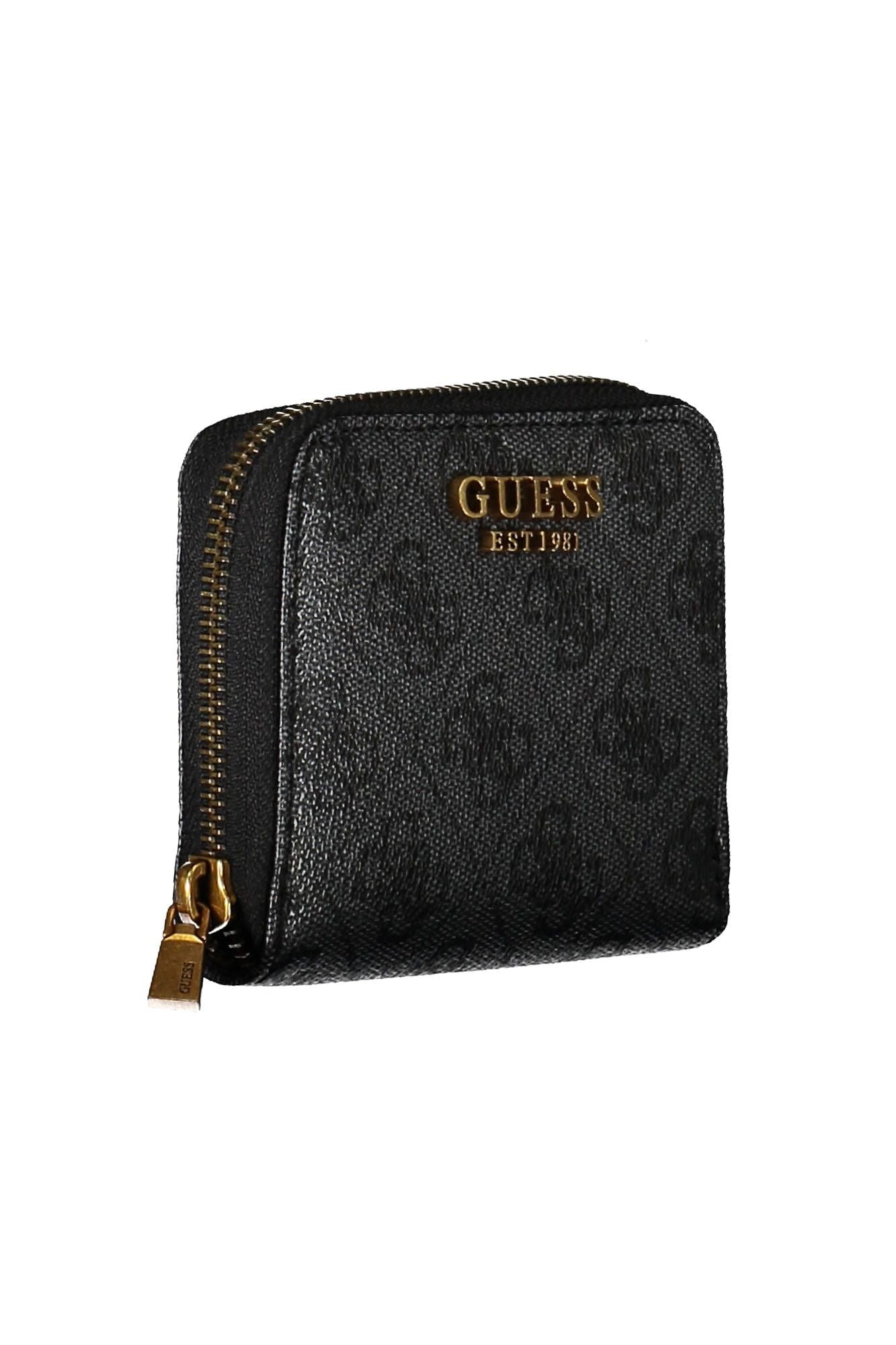 Guess Jeans Chic Black Polyurethane Zip Wallet