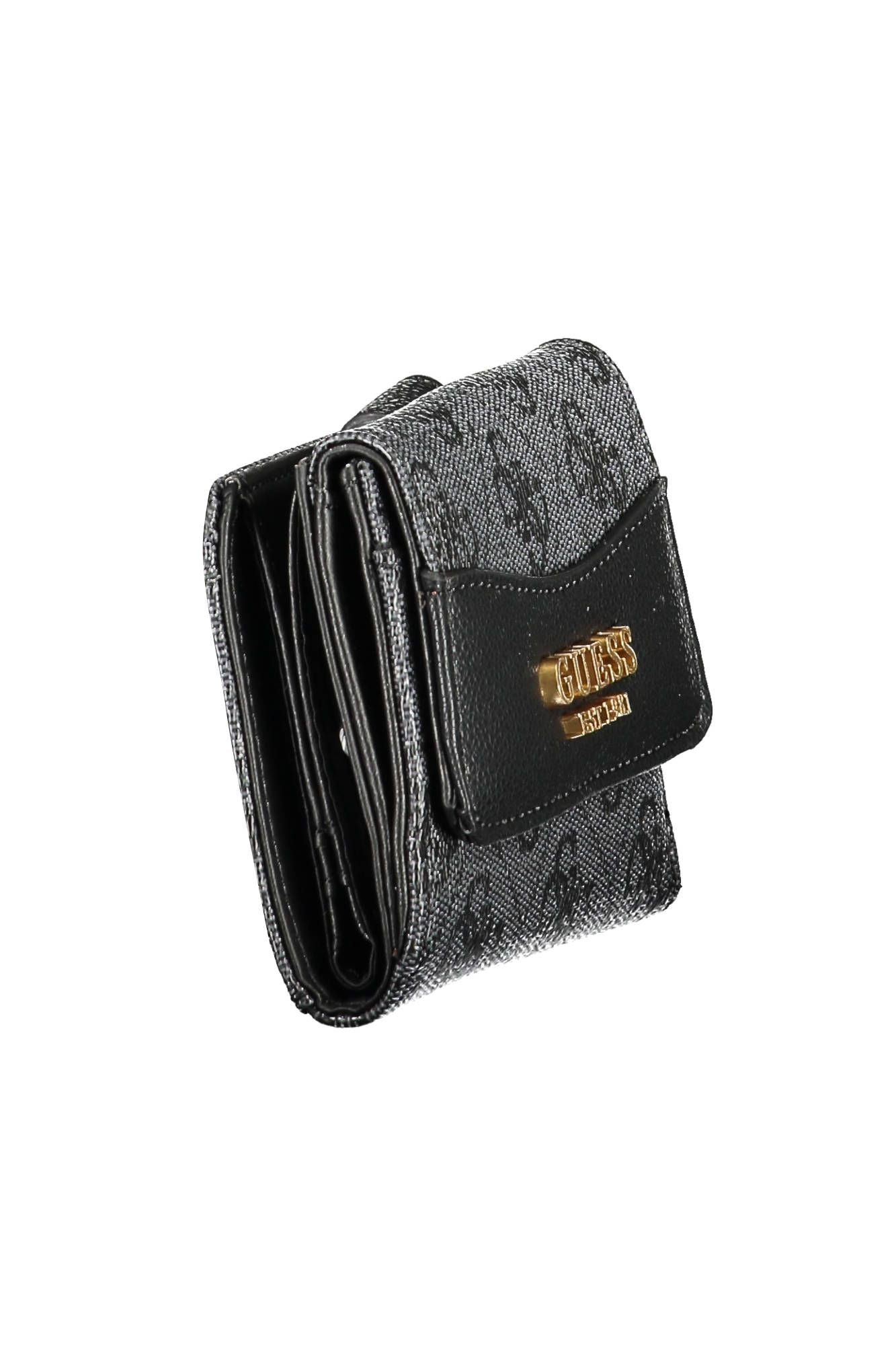 Guess Jeans Chic Dual-Compartment Wallet with Snap Closures