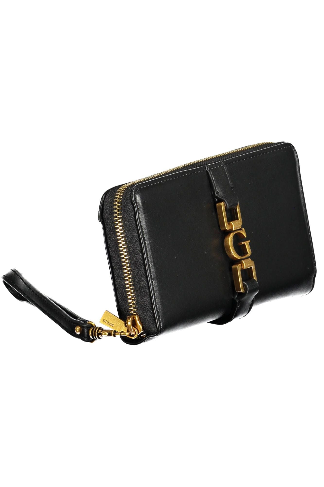 Guess Jeans Elegant Black Polyurethane Wallet with Logo Detailing