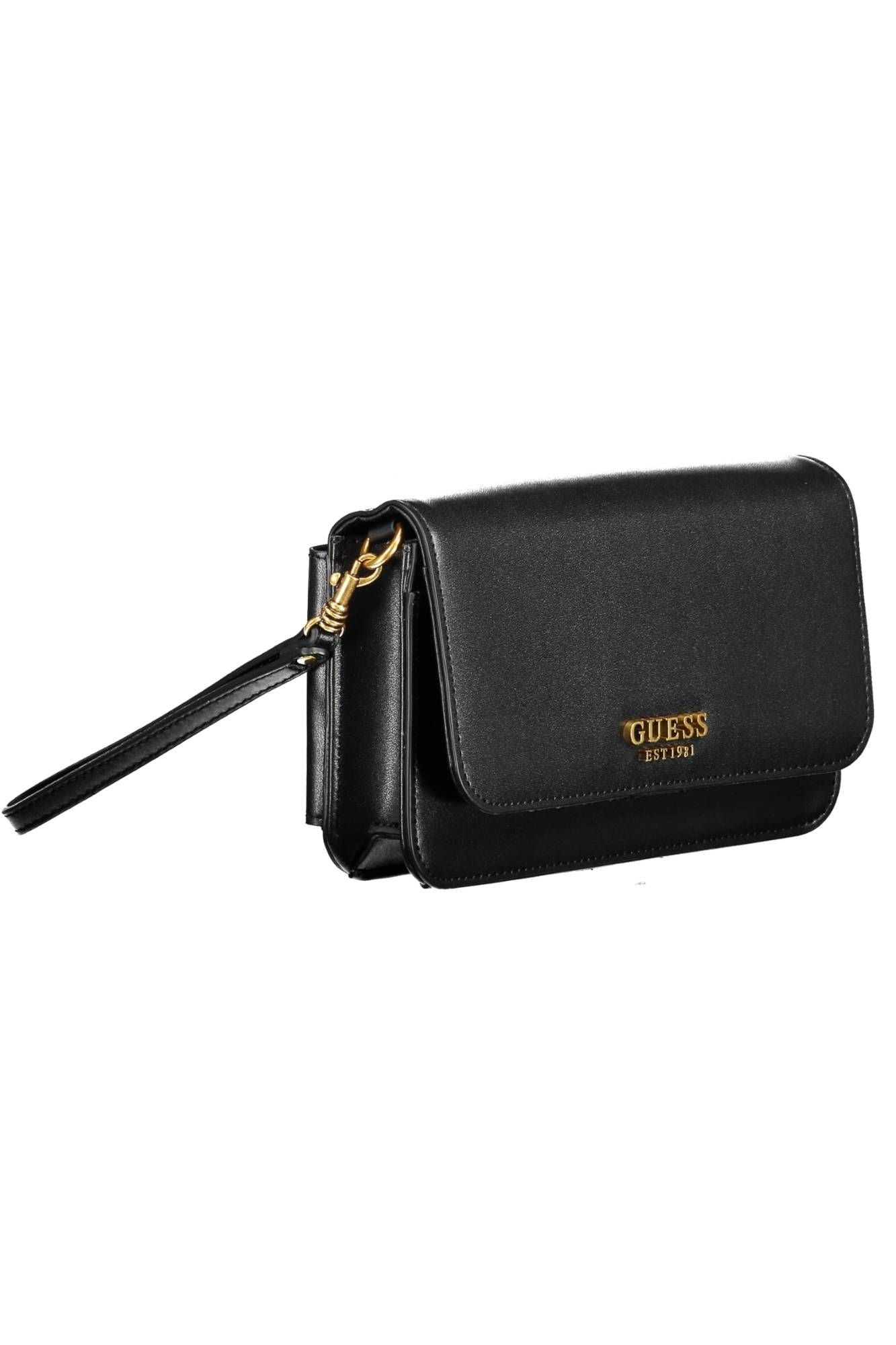 Guess Jeans Elegant Black Polyurethane Wallet with Phone Pocket