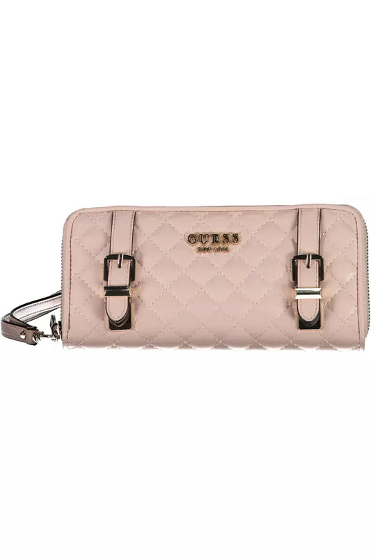 Guess Jeans Chic Pink Multi-Compartment Wallet