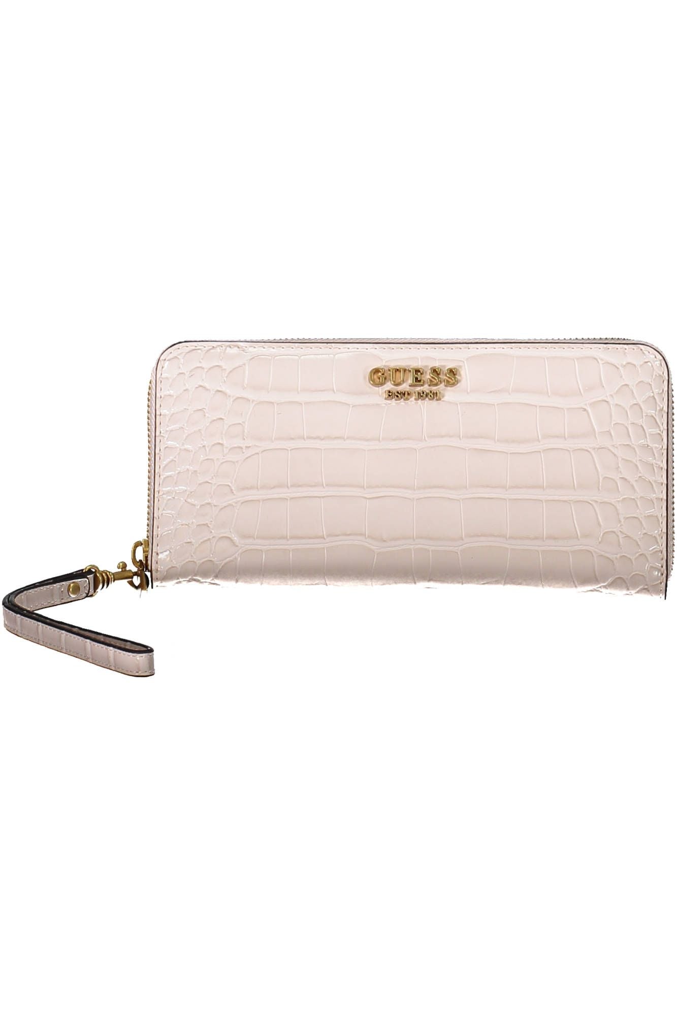 Guess Jeans Chic Pink Polyurethane Wallet with Logo Detailing