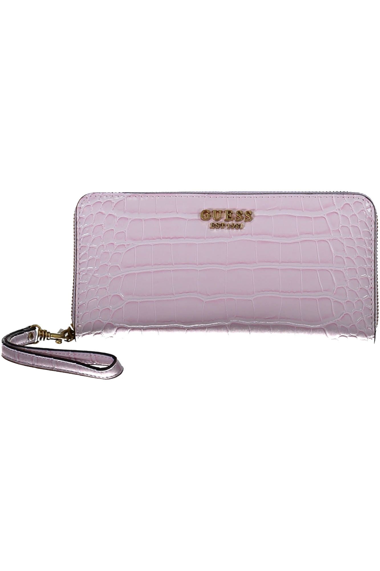 Guess Jeans Chic Pink Wallet with Contrasting Details