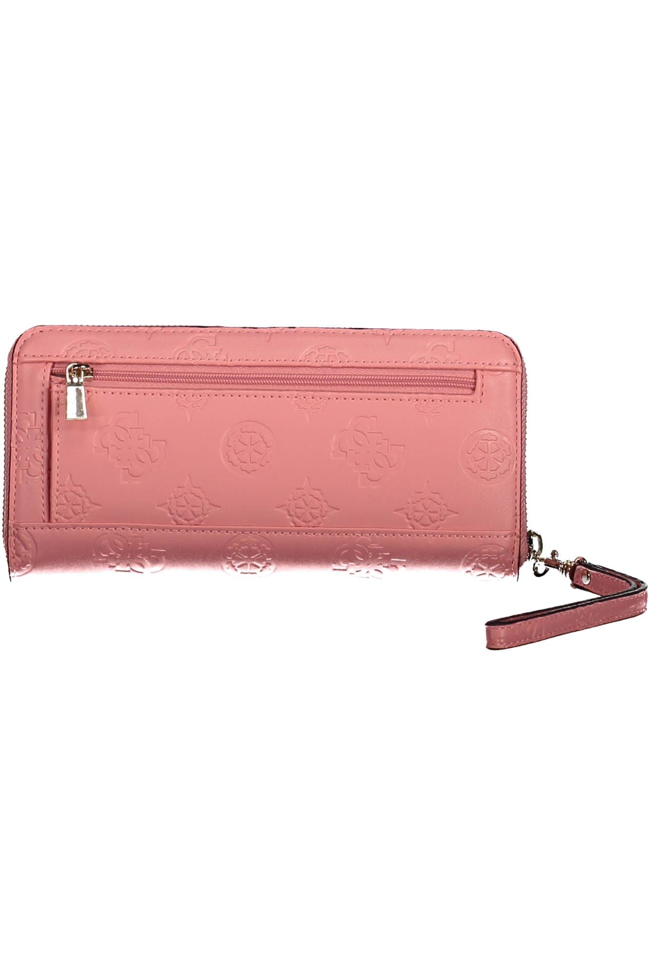 Guess Jeans Chic Pink Polyurethane Wallet with Contrasting Details