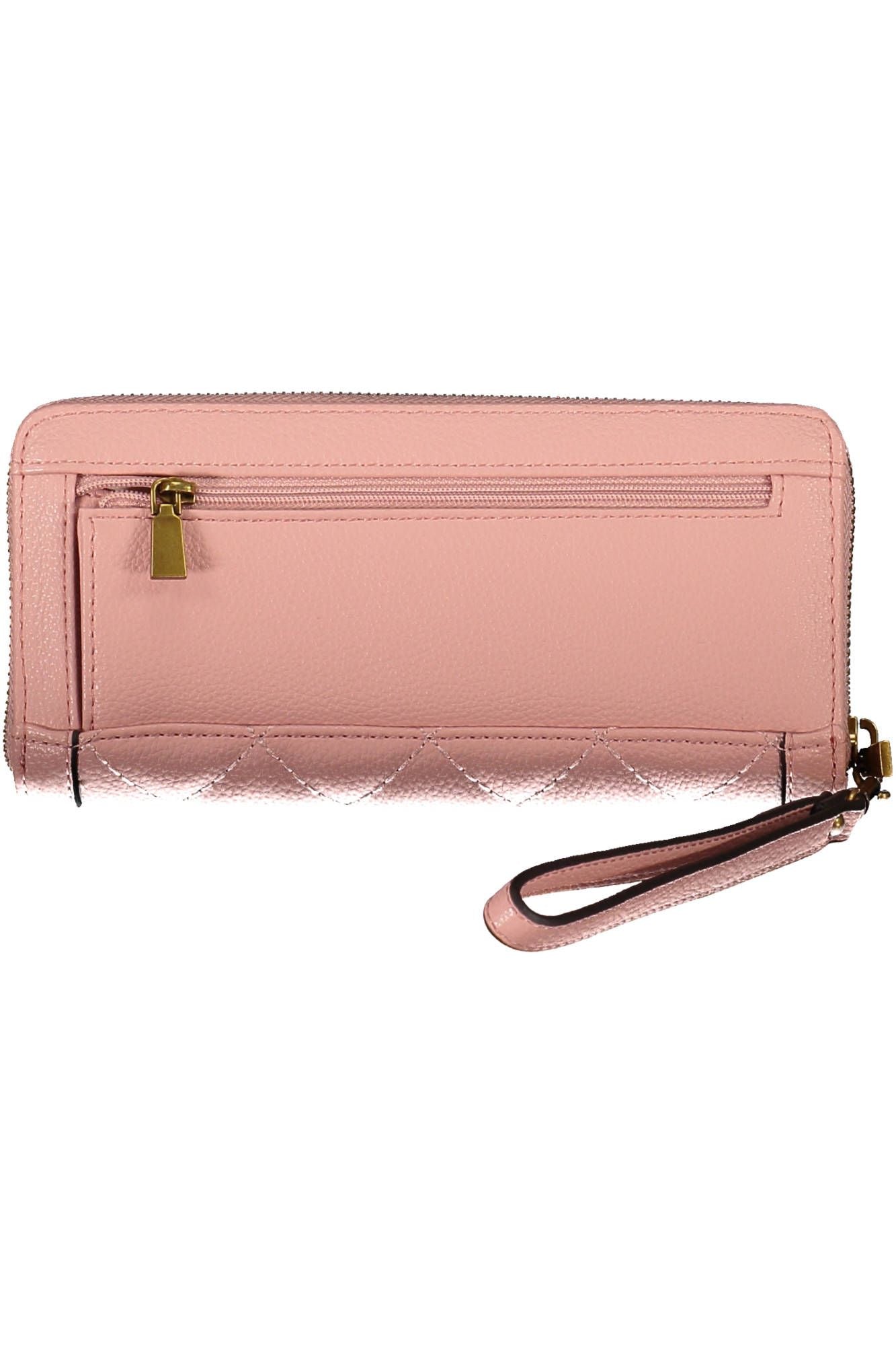 Guess Jeans Chic Pink Polyurethane Wallet with Contrast Detail