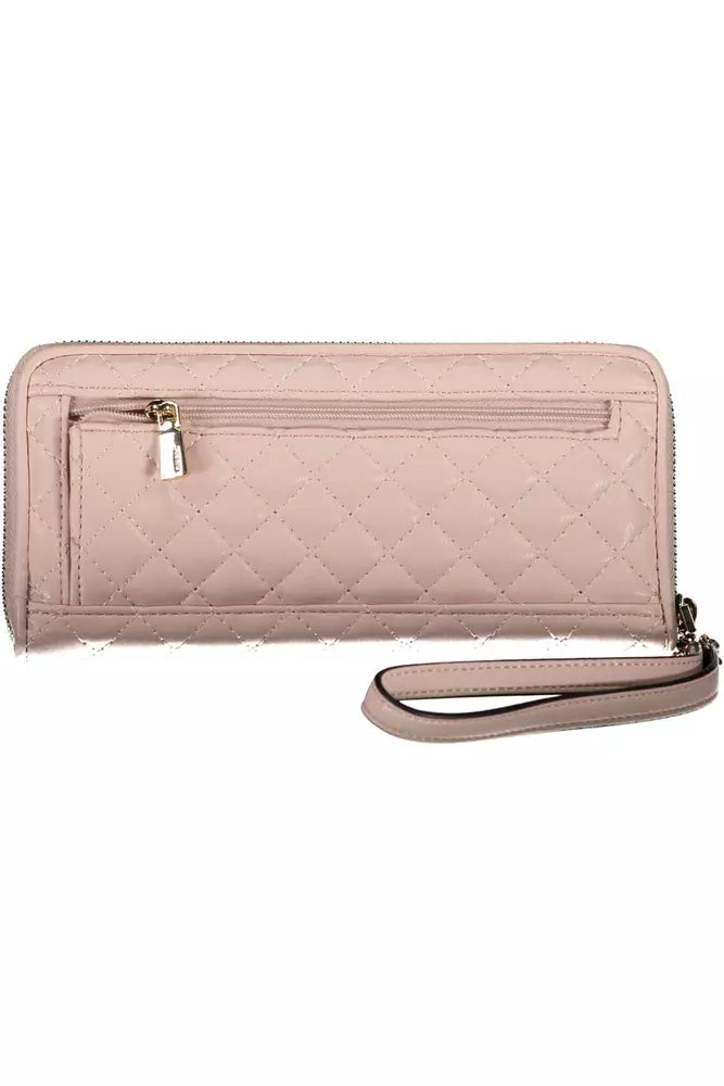 Guess Jeans Chic Pink Multi-Compartment Wallet