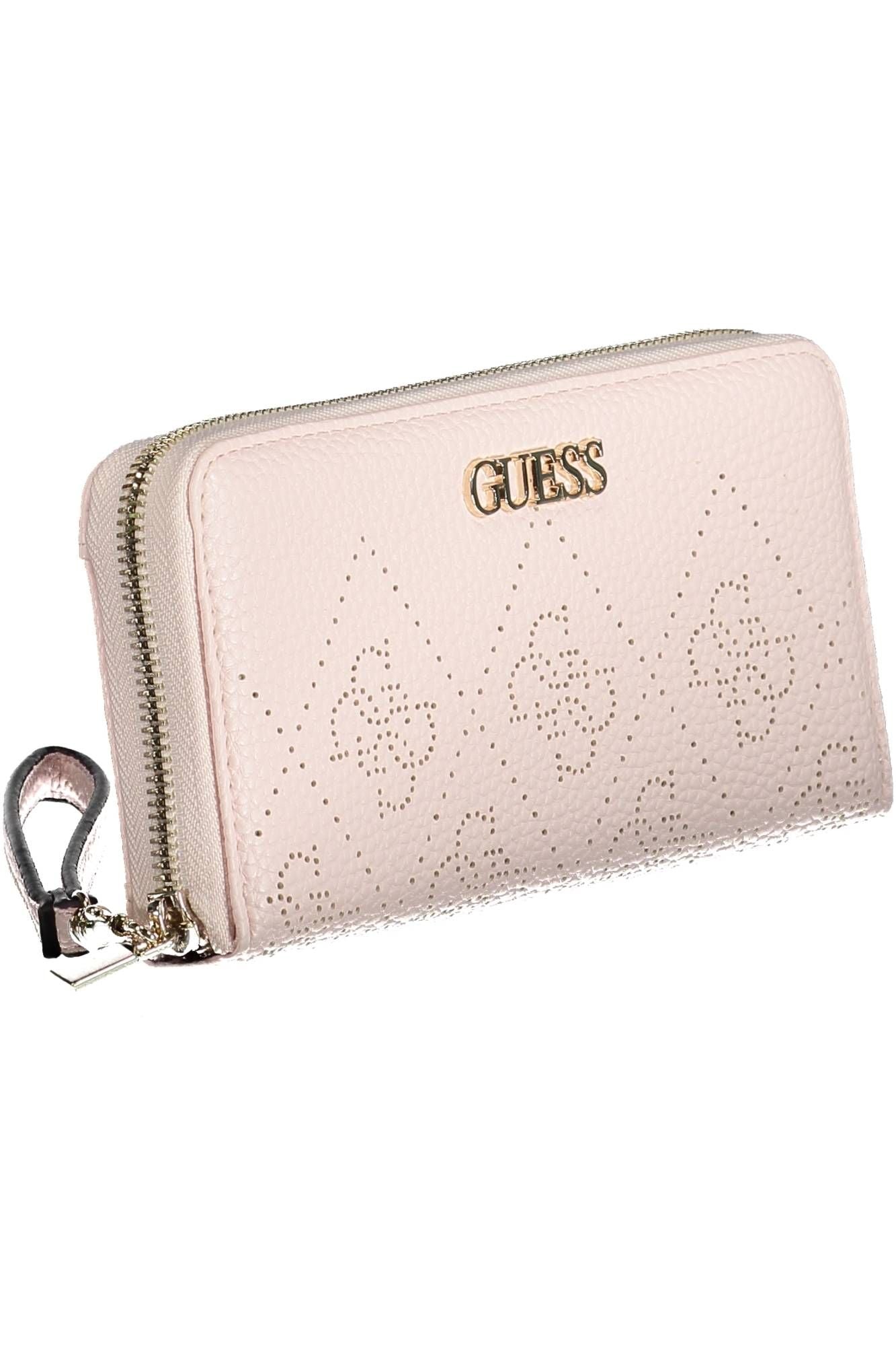 Guess Jeans Chic Pink Multifunctional Wallet for Everyday Elegance