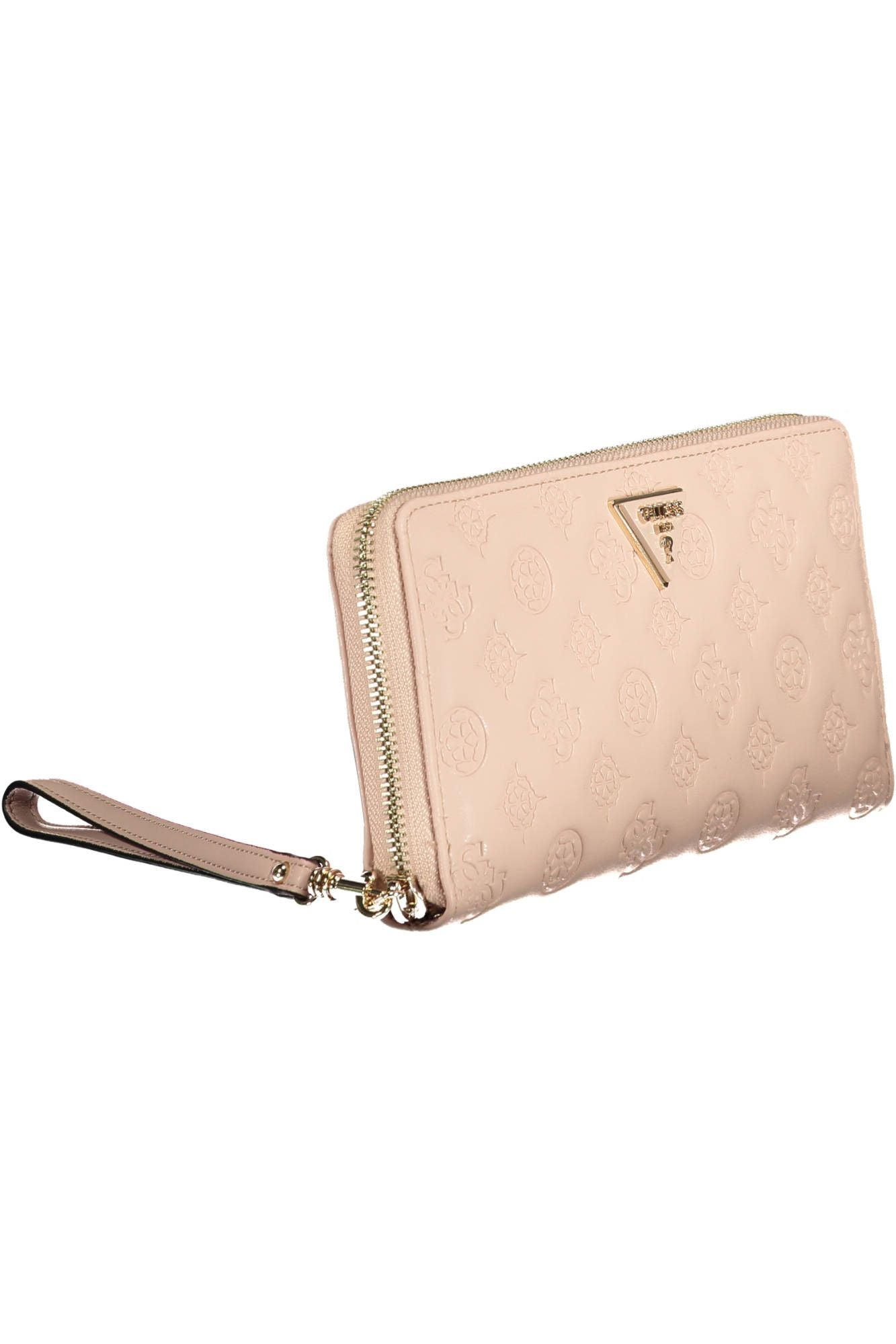 Guess Jeans Chic Pink Polyurethane Wallet with Contrasting Details