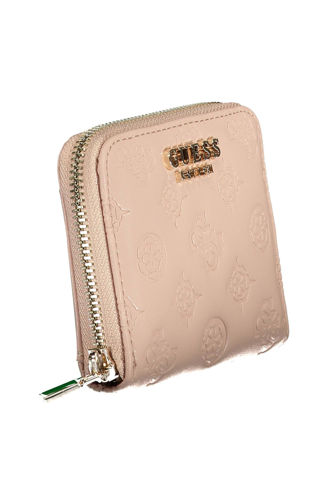 Guess Jeans Chic Pink Wallet with Contrasting Details