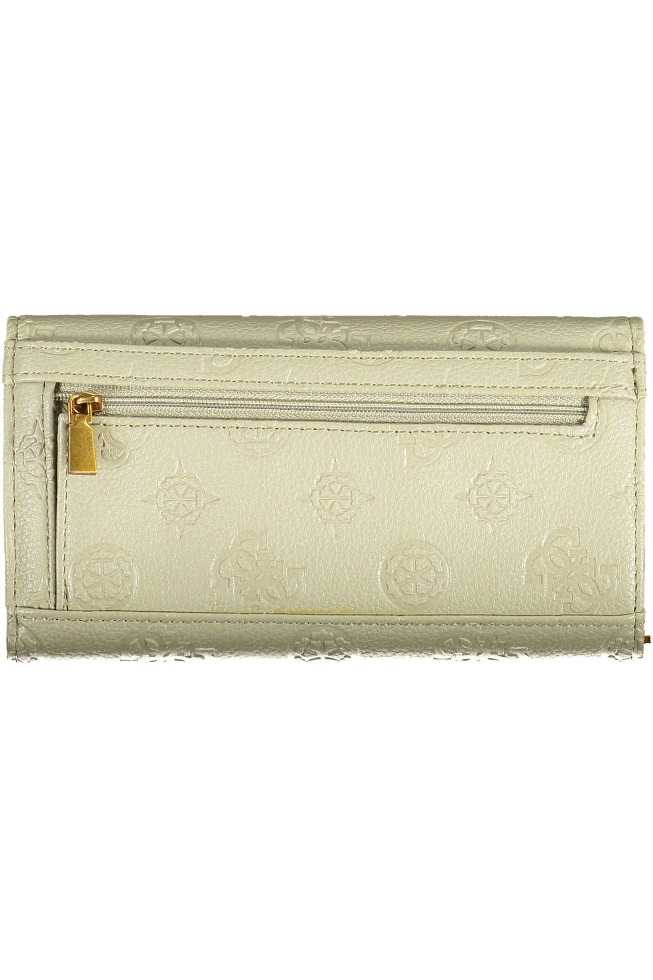 Guess Jeans Chic Green Polyurethane Wallet with Ample Space