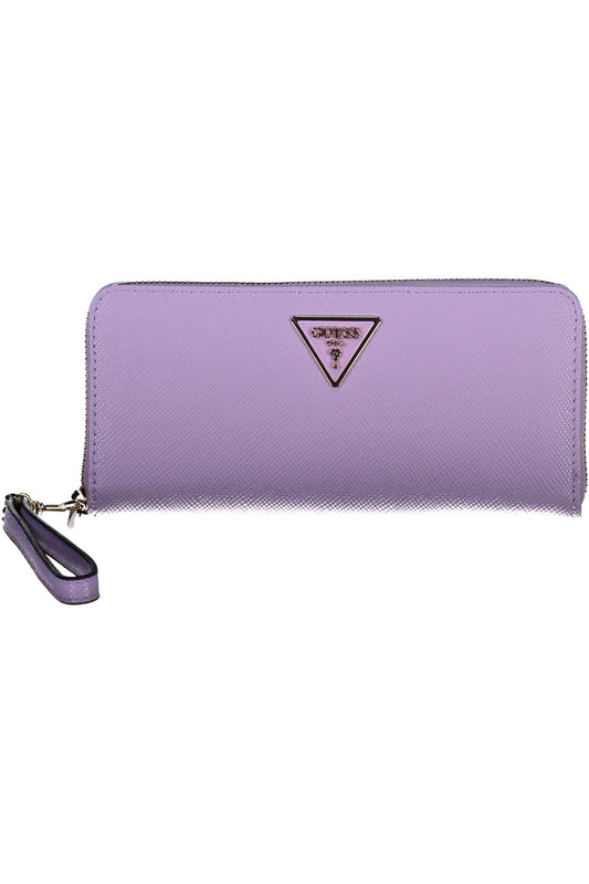 Guess Jeans Chic Purple Polyurethane Wallet with Coin Purse