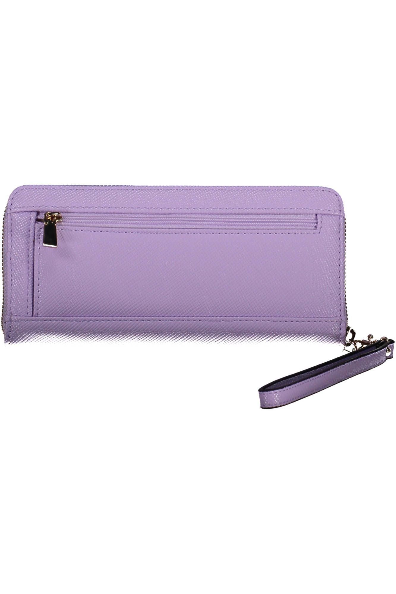 Guess Jeans Chic Purple Polyurethane Wallet with Coin Purse