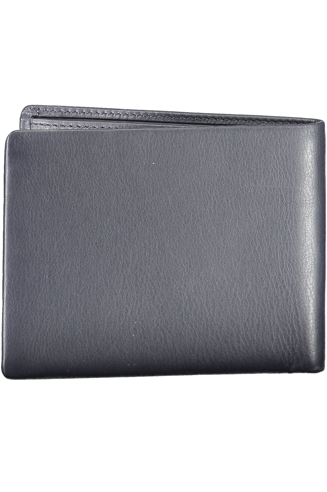 Guess Jeans Sleek Blue Leather Bifold Wallet