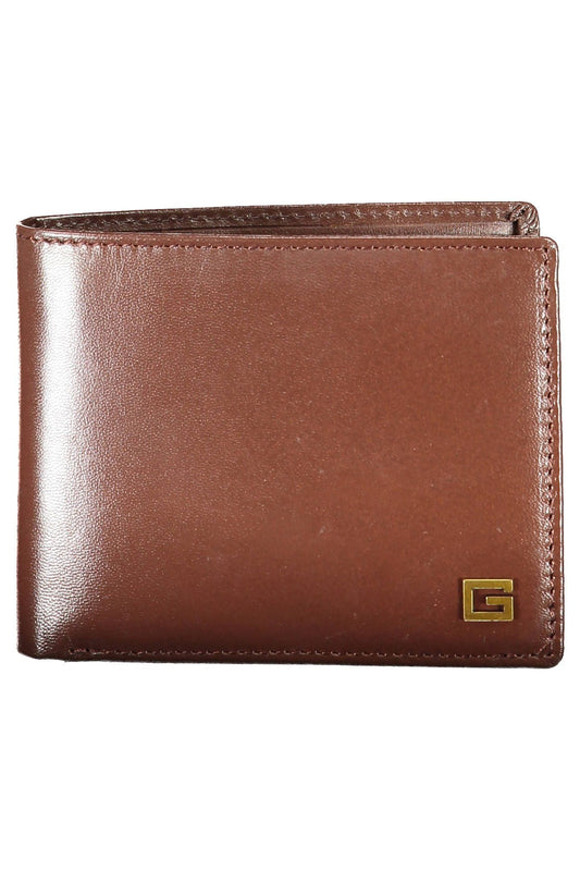 Guess Jeans Elegant Brown Leather Wallet for the Modern Man