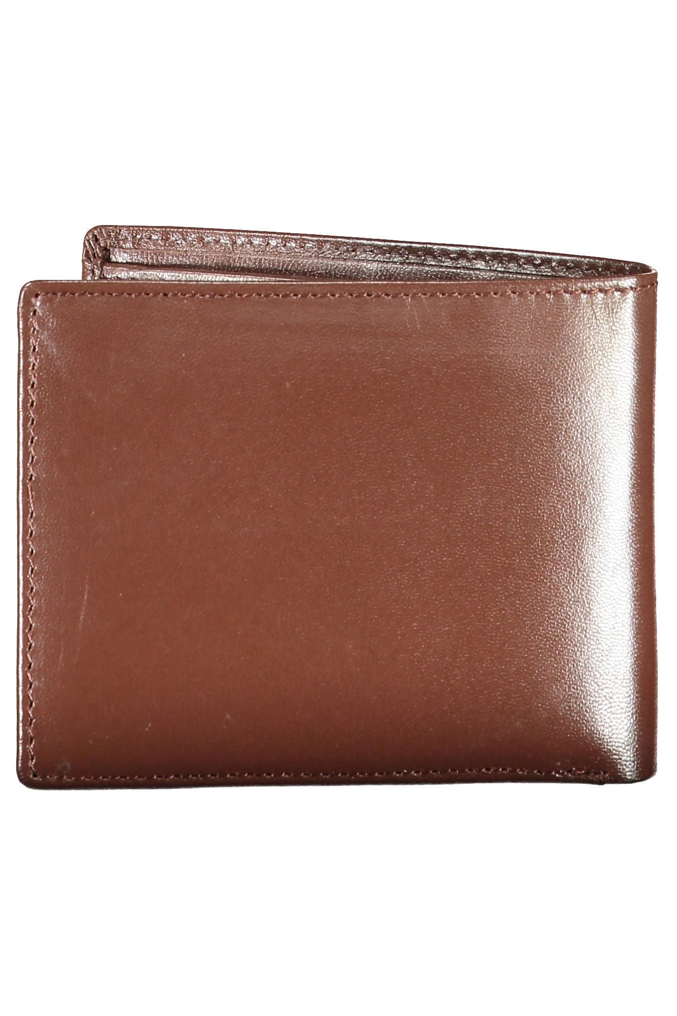 Guess Jeans Elegant Brown Leather Wallet for the Modern Man