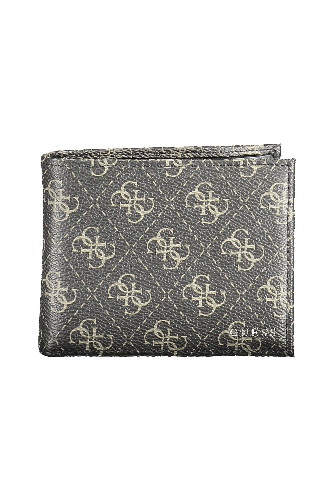 Guess Jeans Sleek Black Polyurethane Men's Wallet