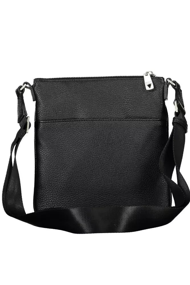 Guess Jeans Sleek Black Polyethylene Shoulder Bag