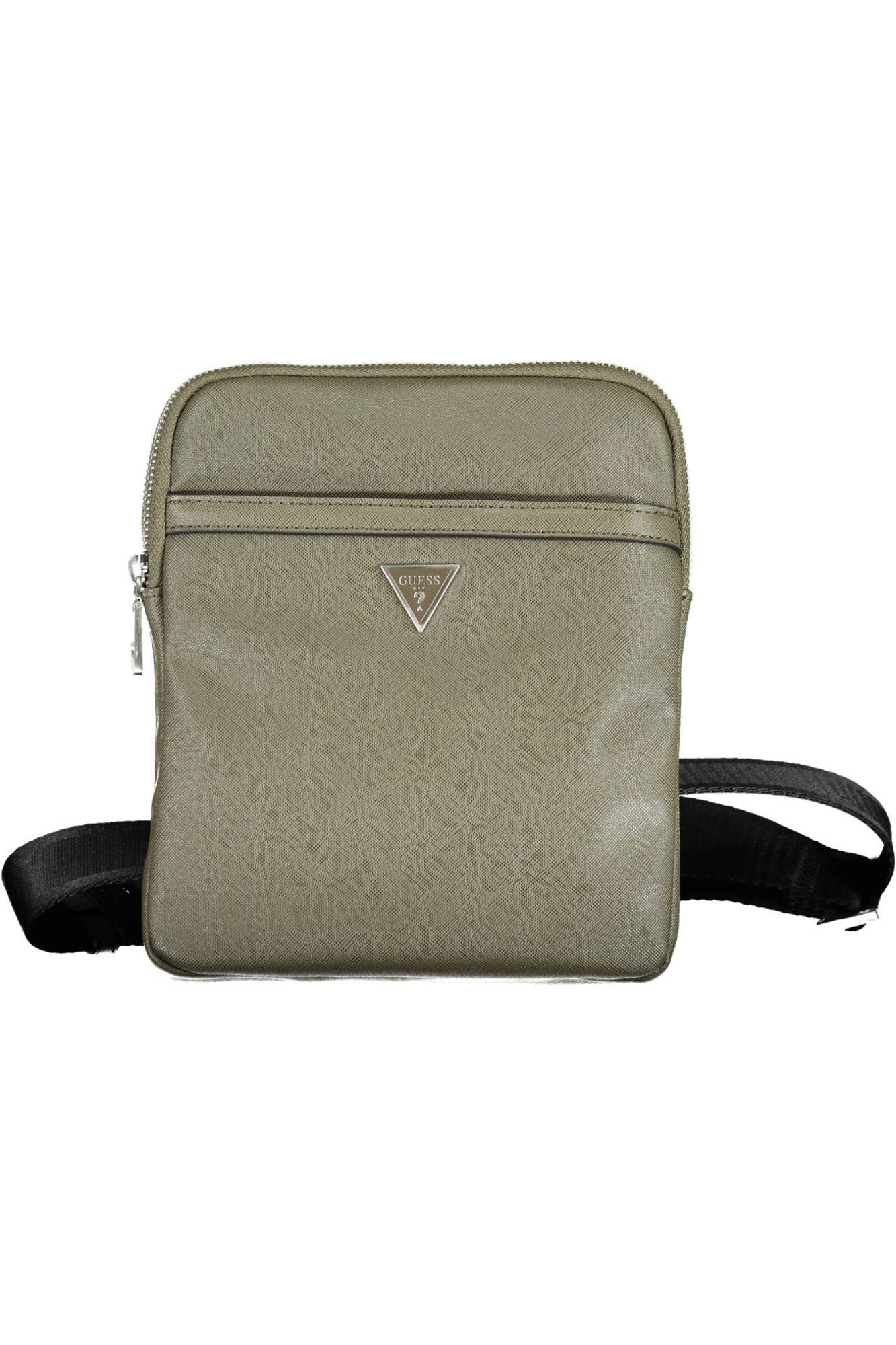 Guess Jeans Urban Chic Green Shoulder Bag with Logo Accents