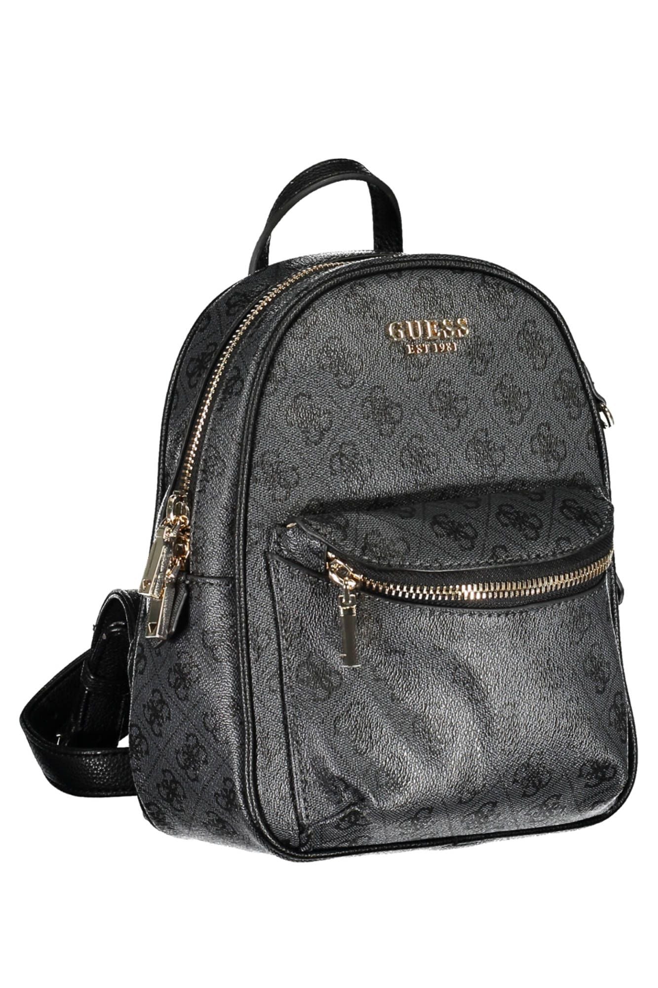 Guess Jeans Chic Black Backpack with Removable Coin Purse