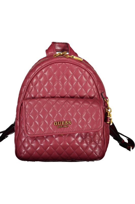 Guess Jeans Chic Purple Backpack with Contrasting Details