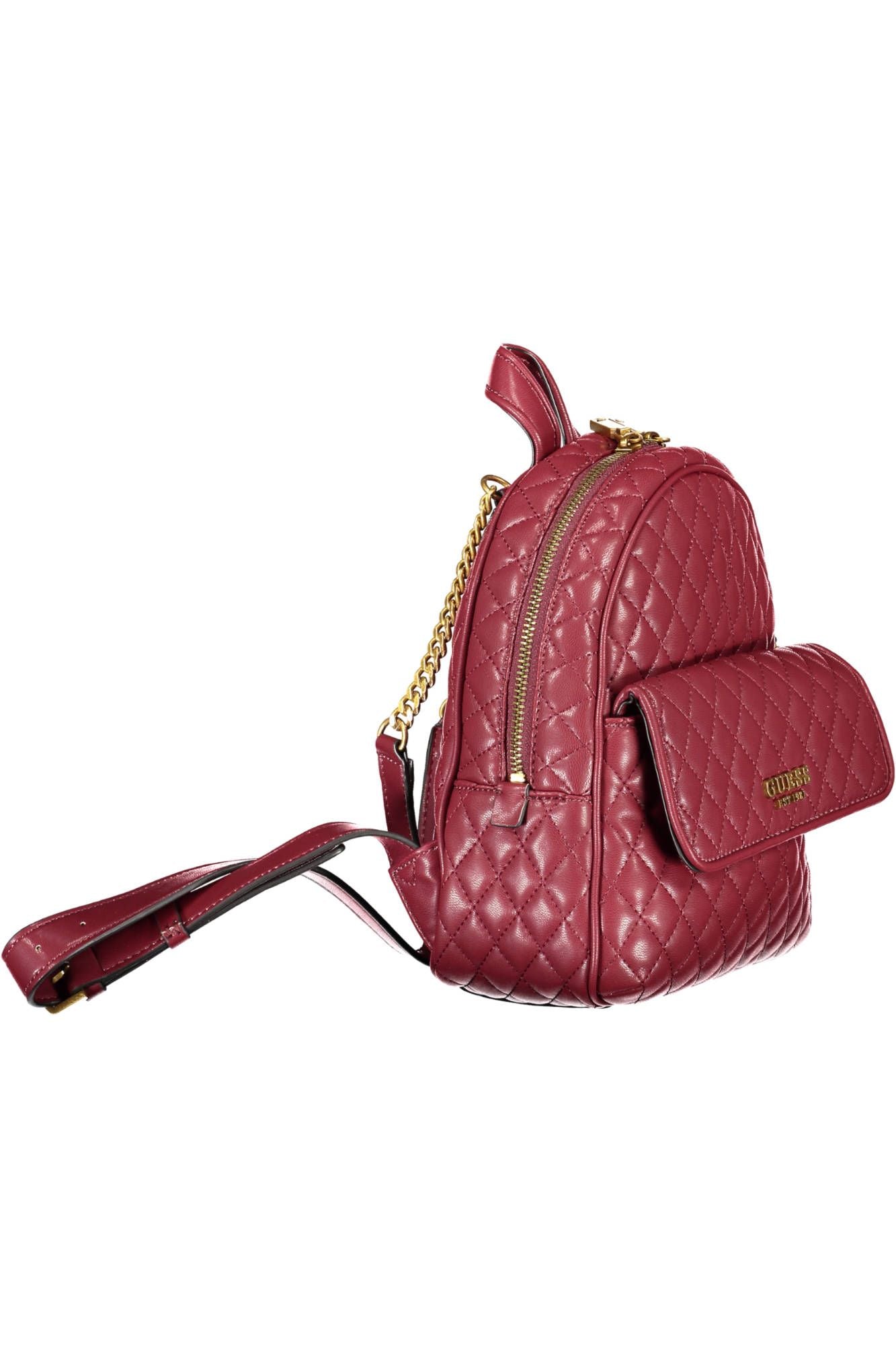 Guess Jeans Chic Purple Backpack with Contrasting Details