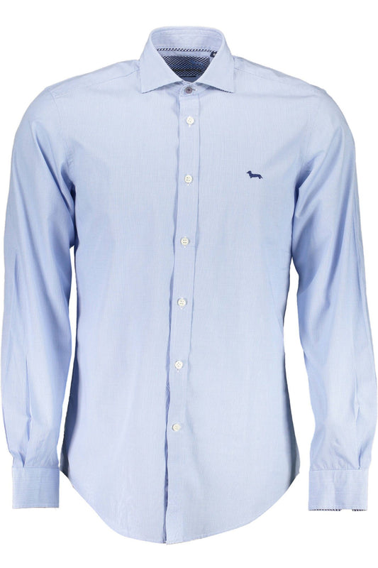 Harmont & Blaine Elegant Light Blue Organic Cotton Shirt