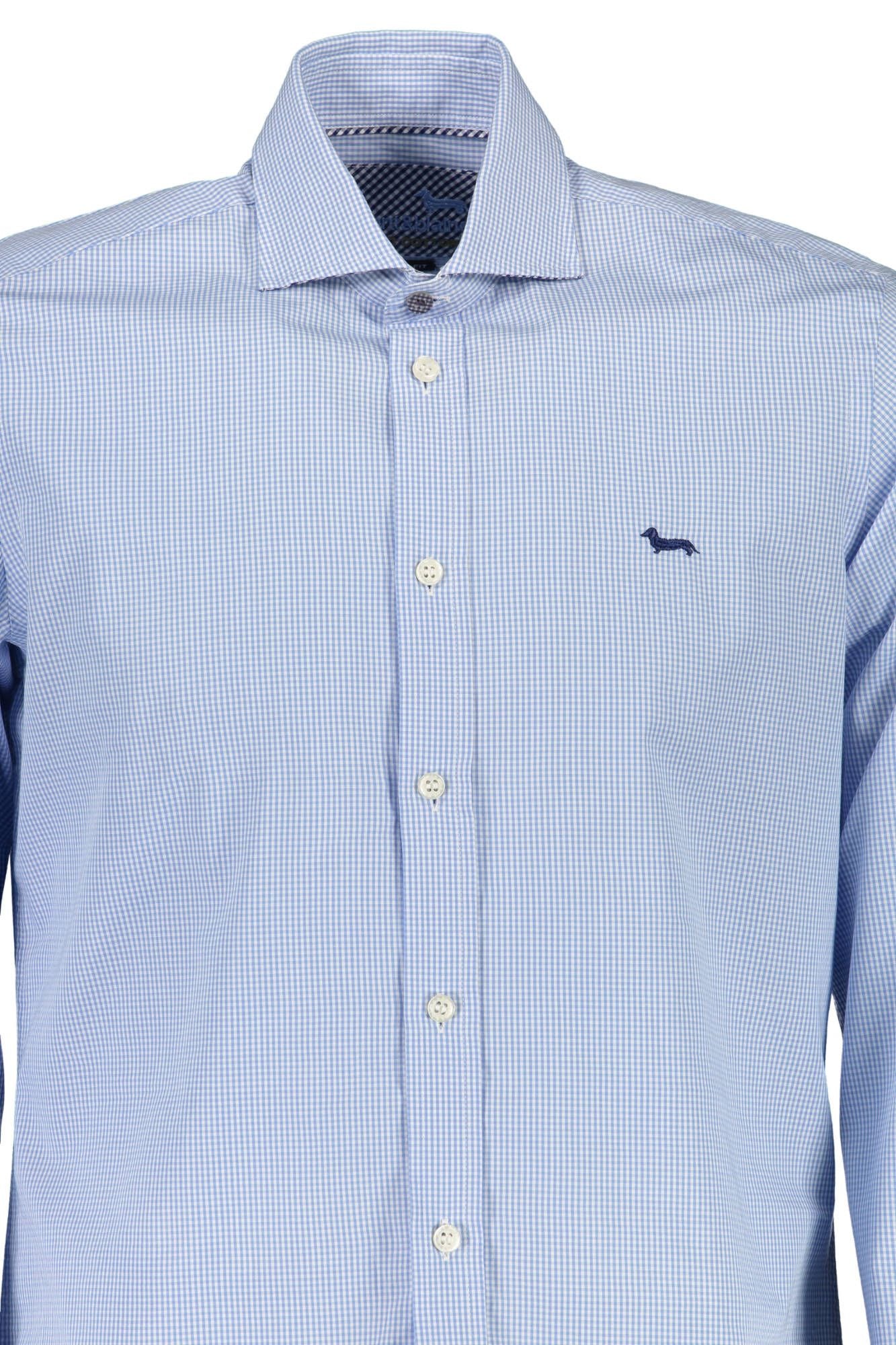 Harmont & Blaine Elegant Light Blue Slim Fit Shirt with French Collar