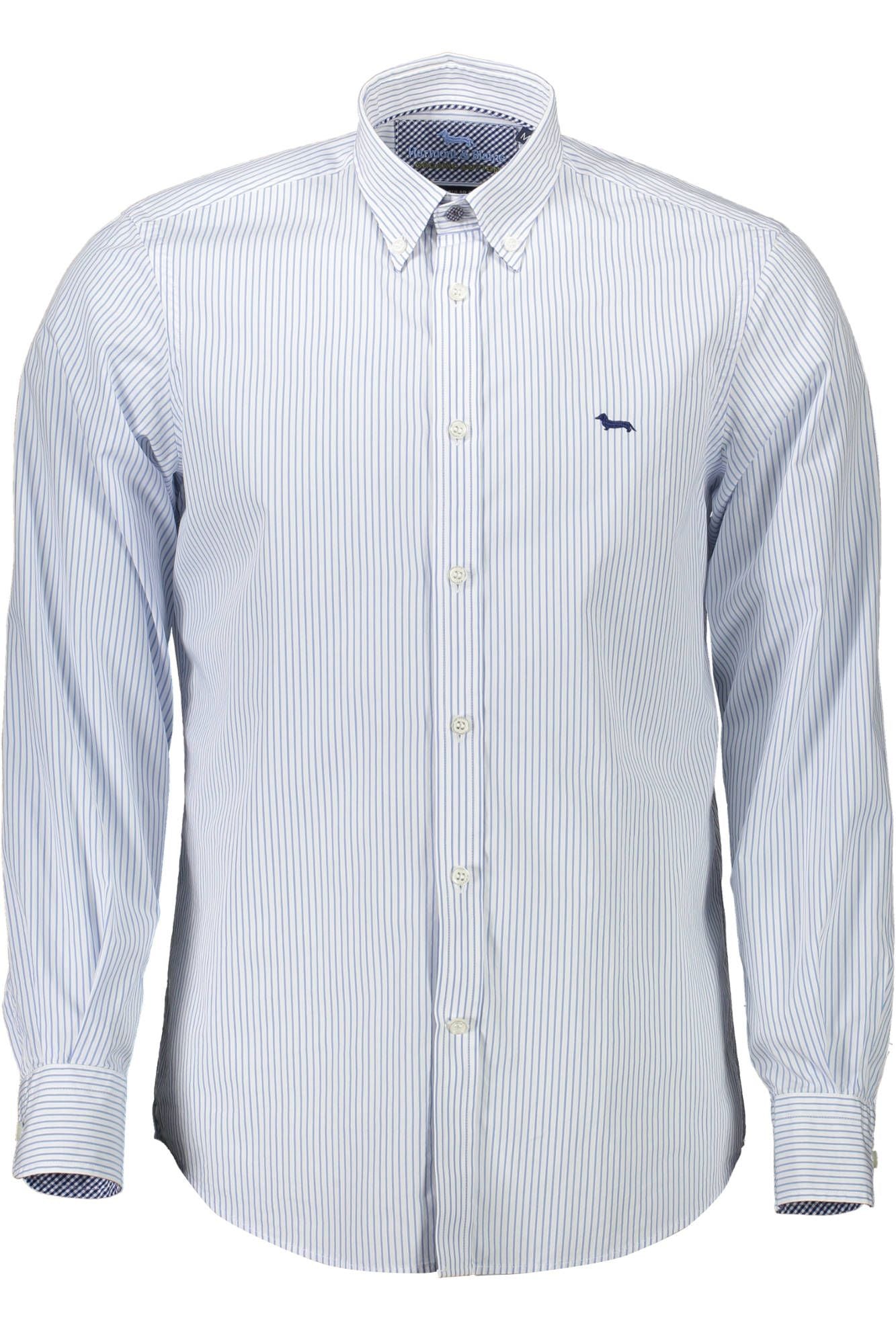 Harmont & Blaine Elegant White Button-Down Organic Cotton Shirt