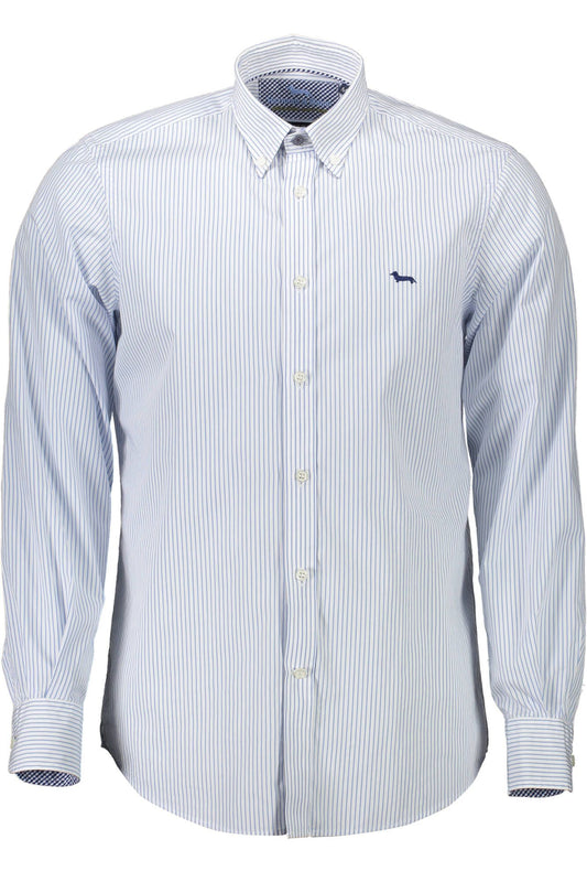 Harmont & Blaine Elegant White Button-Down Organic Cotton Shirt