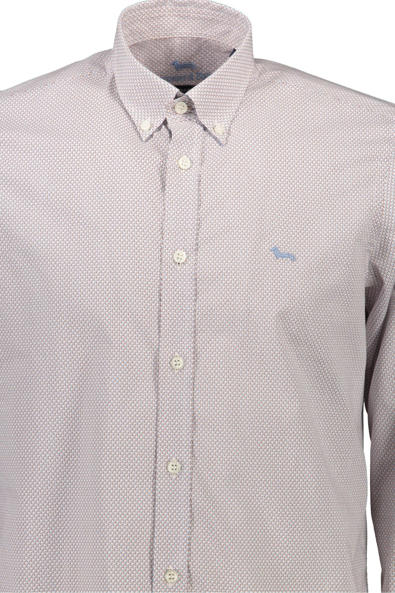 Harmont & Blaine Elegant White Cotton Shirt with Contrasting Cuffs