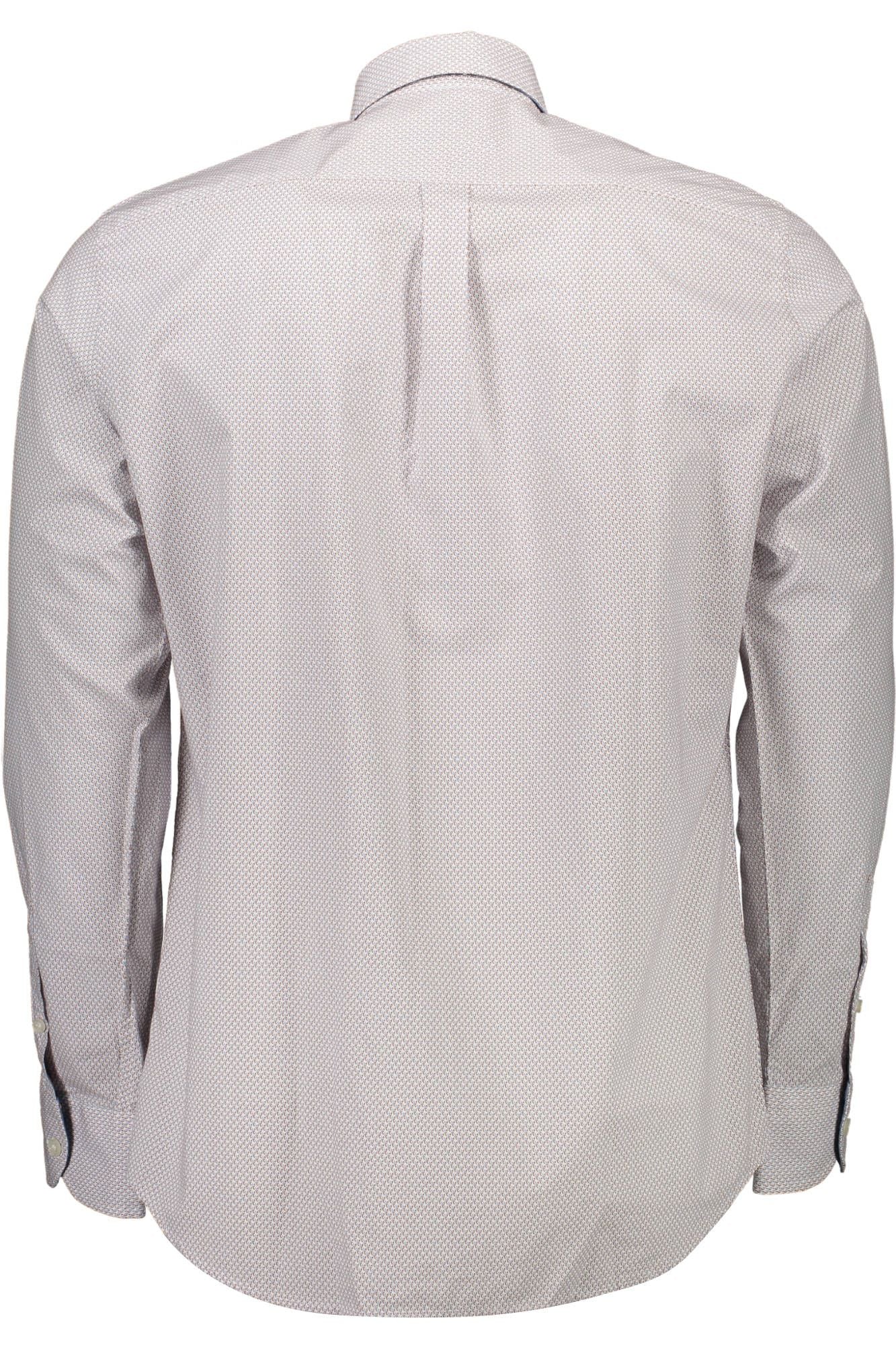 Harmont & Blaine Elegant White Cotton Shirt with Contrasting Cuffs