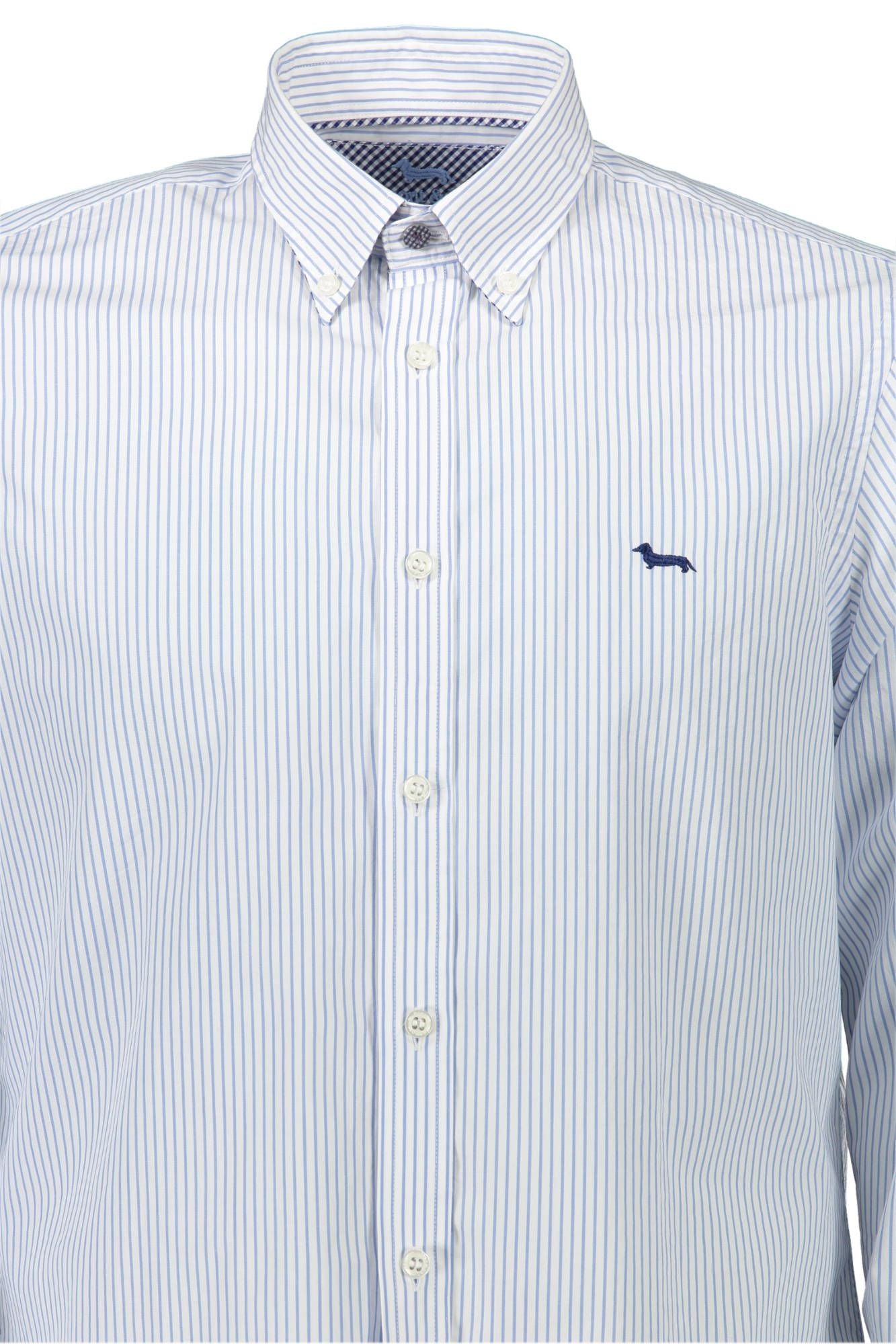 Harmont & Blaine Elegant White Button-Down Organic Cotton Shirt