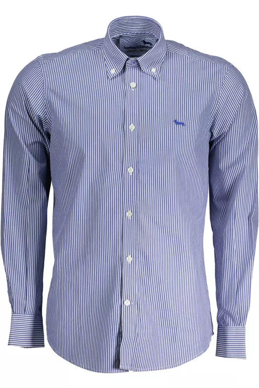 Harmont & Blaine Classic Blue Organic Cotton Shirt