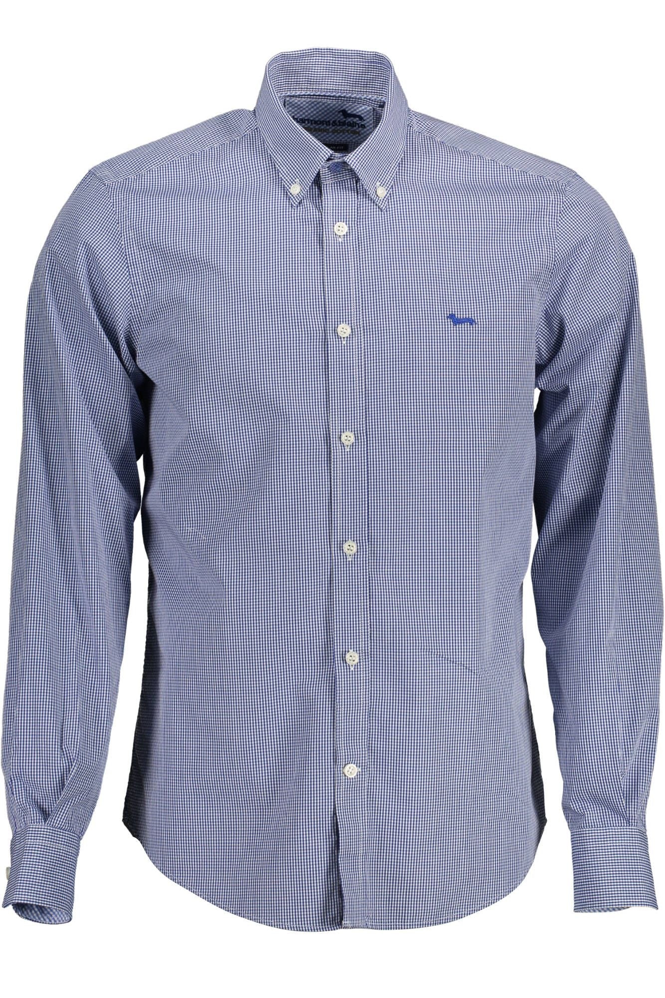 Harmont & Blaine Chic Blue Organic Cotton Men's Shirt