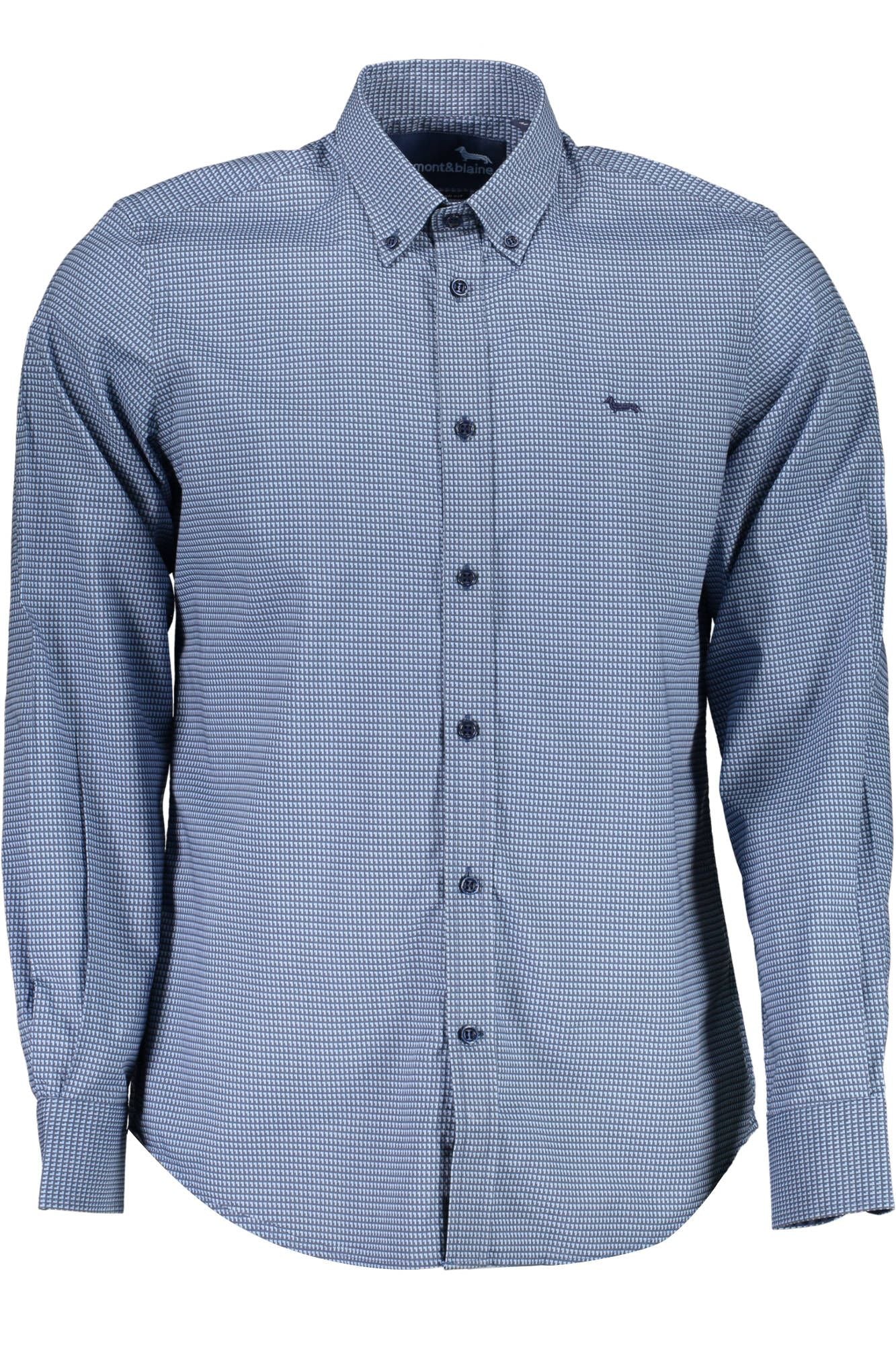 Harmont & Blaine Elegant Blue Long Sleeve Button-Down Shirt