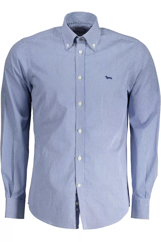 Harmont & Blaine Elegant Blue Organic Cotton Shirt