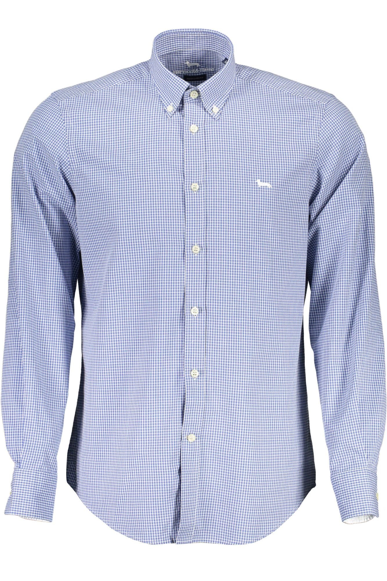 Harmont & Blaine Elegant Blue Button-Down Cotton Shirt