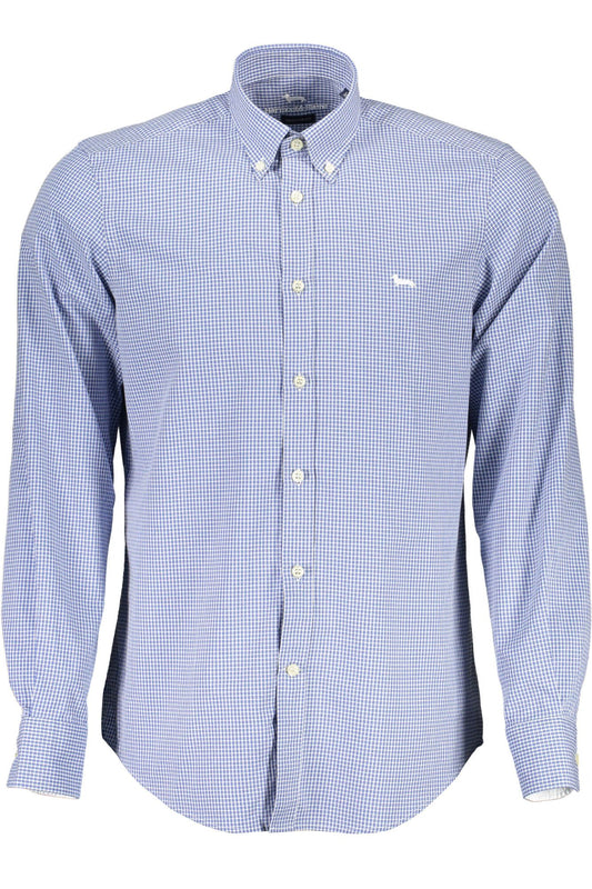 Harmont & Blaine Elegant Blue Button-Down Cotton Shirt