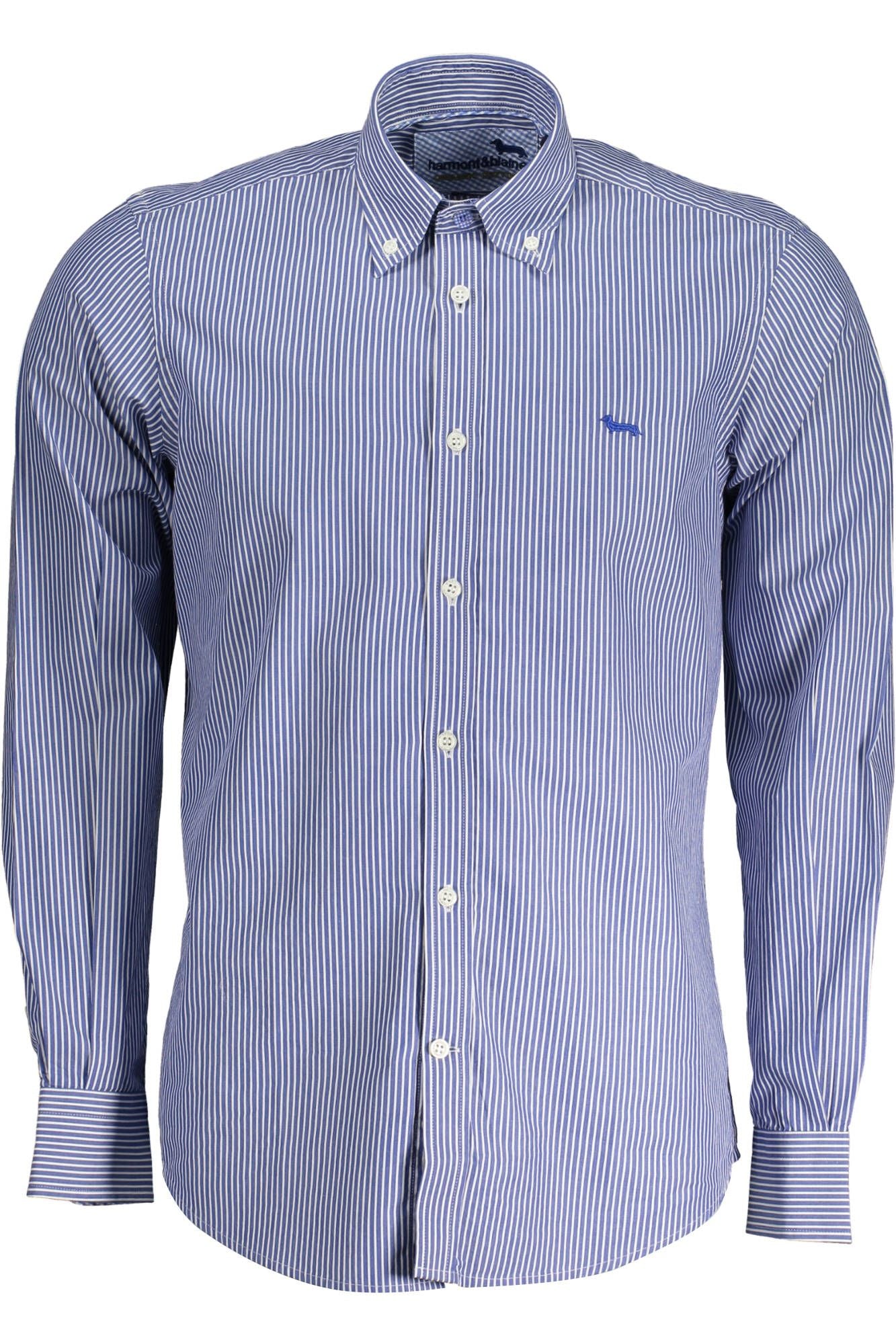 Harmont & Blaine Elegant Organic Cotton Blue Shirt for Men