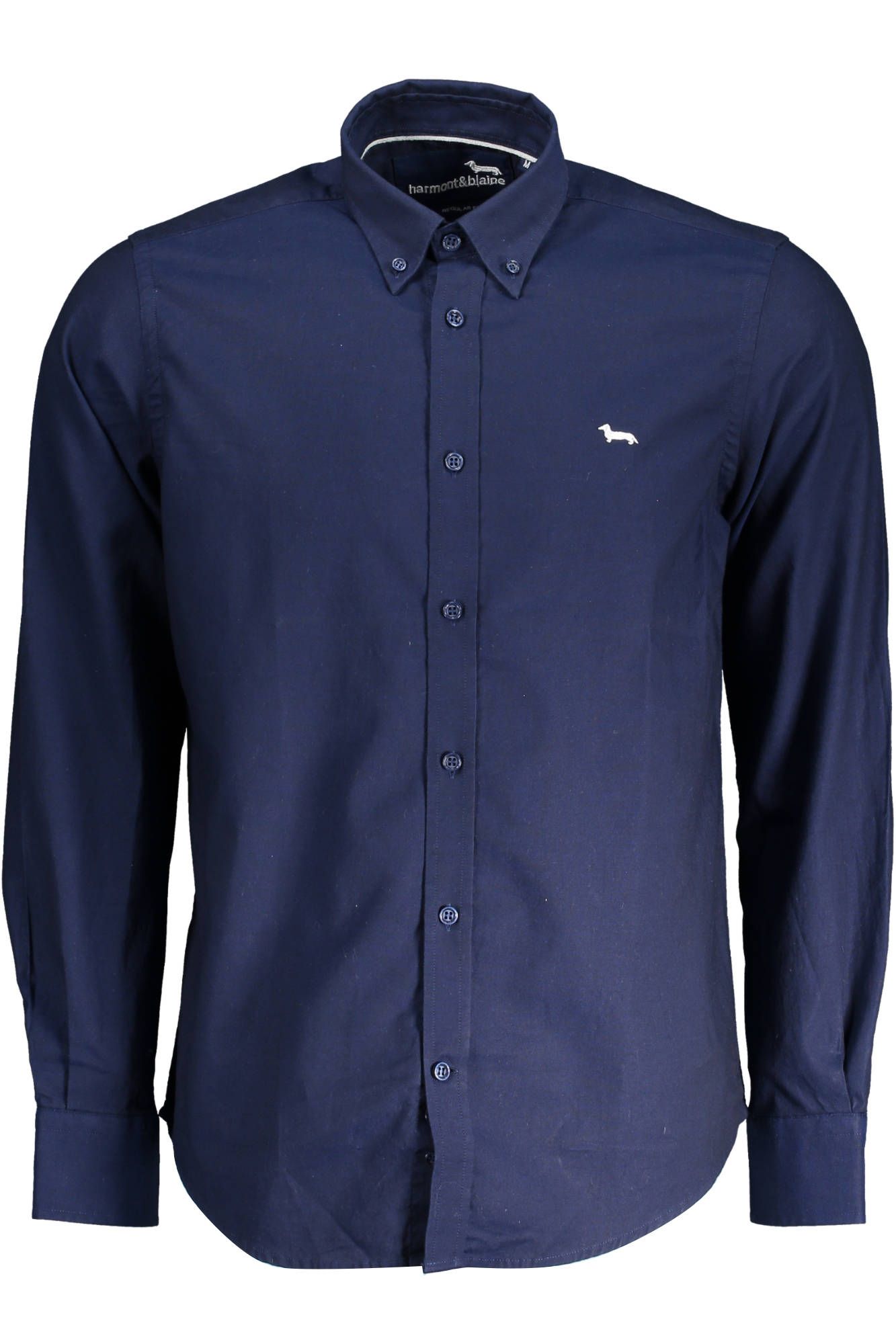 Harmont & Blaine Elegant Regular Fit Blue Cotton Shirt