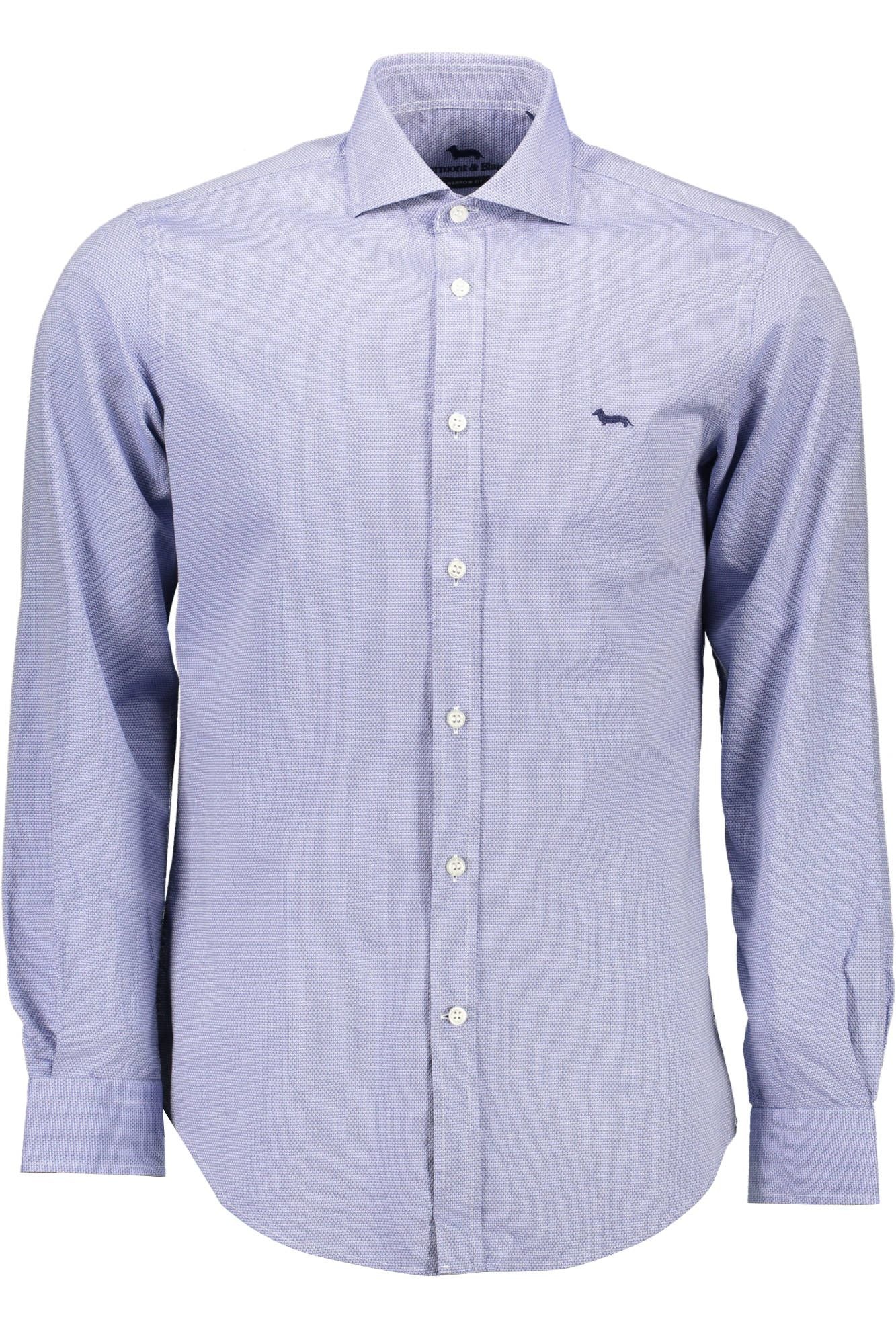 Harmont & Blaine Elegant Blue Narrow Fit Long Sleeve Shirt