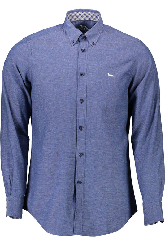 Harmont & Blaine Elegant Blue Cotton Button-Down Shirt