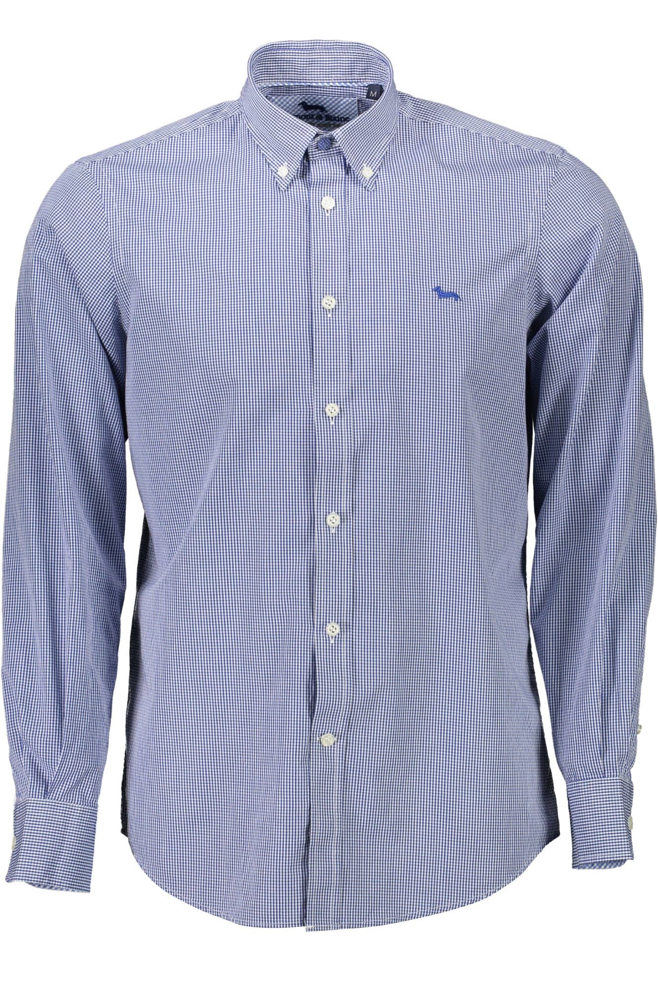 Harmont & Blaine Elegant Blue Button-Down Men's Shirt