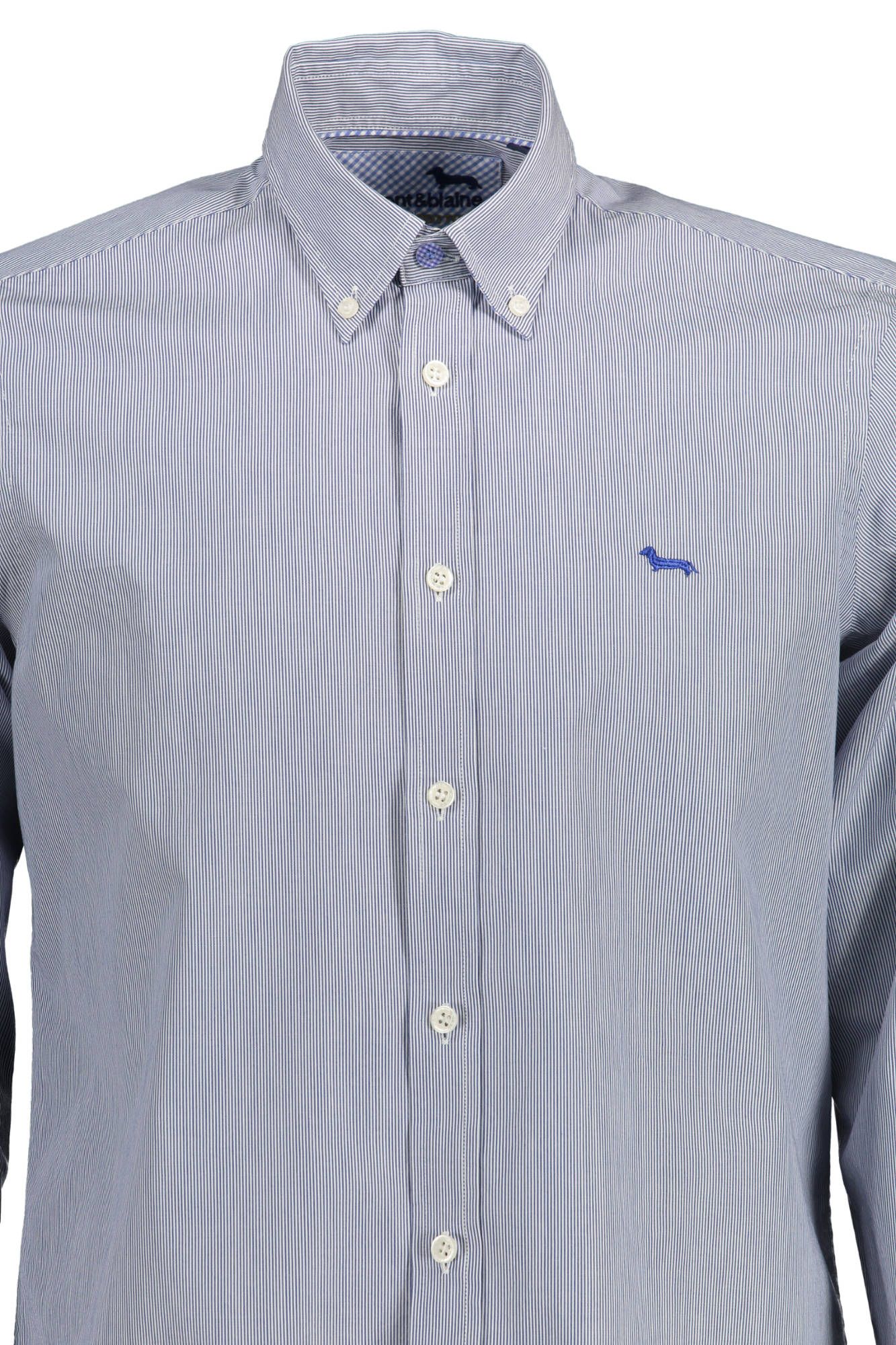 Harmont & Blaine Elegant Blue Organic Cotton Shirt for Men